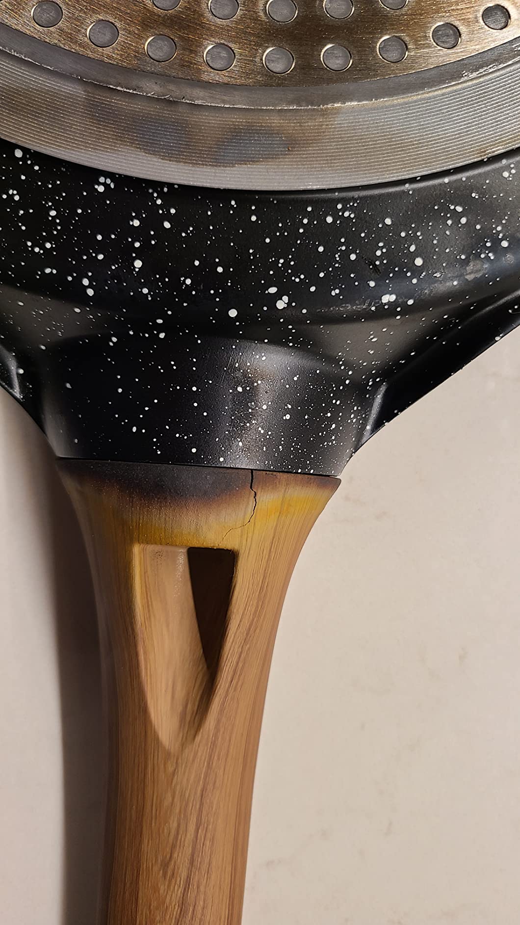 ESLITE LIFE 9.5 Inch Crepe Pan with Spreader, Nonstick Granite Coating Dosa Pan, Roti Tawa Comal Para Tortillas Pancake Griddle Pan, Induction Compatible, PTFE & PFOA Free, Black customer photo 2