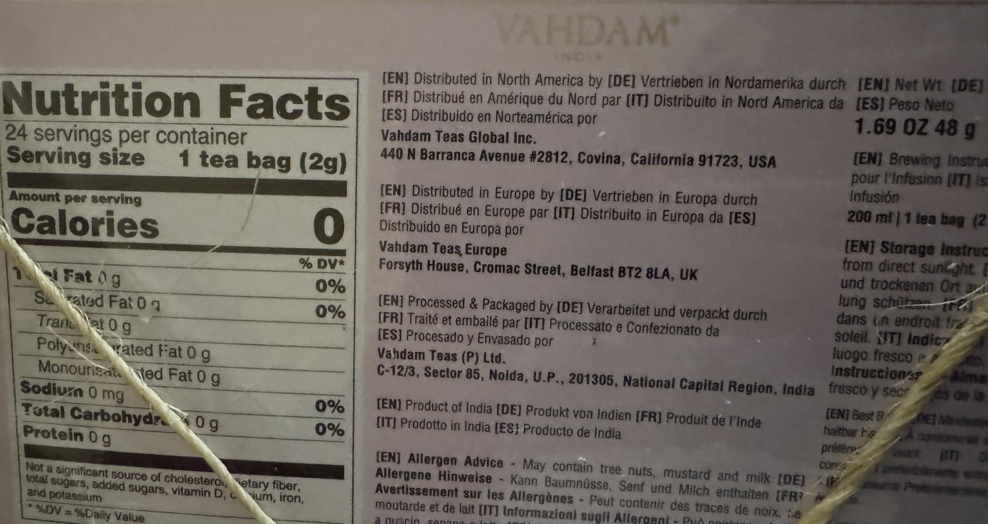 VAHDAM Assorted Tea in Presentation Box, 24 Pyramid Tea Bags Variety Pack Premium Tea Gifts customer photo 2