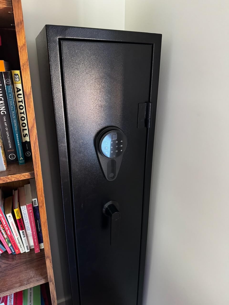 Kaer 4-5 Biometric Gun Safe,Fingerprint Gun Safe for Rifles and Pistols,Long Rifle Safe for Home,Gun Cabinet for Shotguns with Fingerprint,Digital Keypad,No Assembly Needed customer photo 2