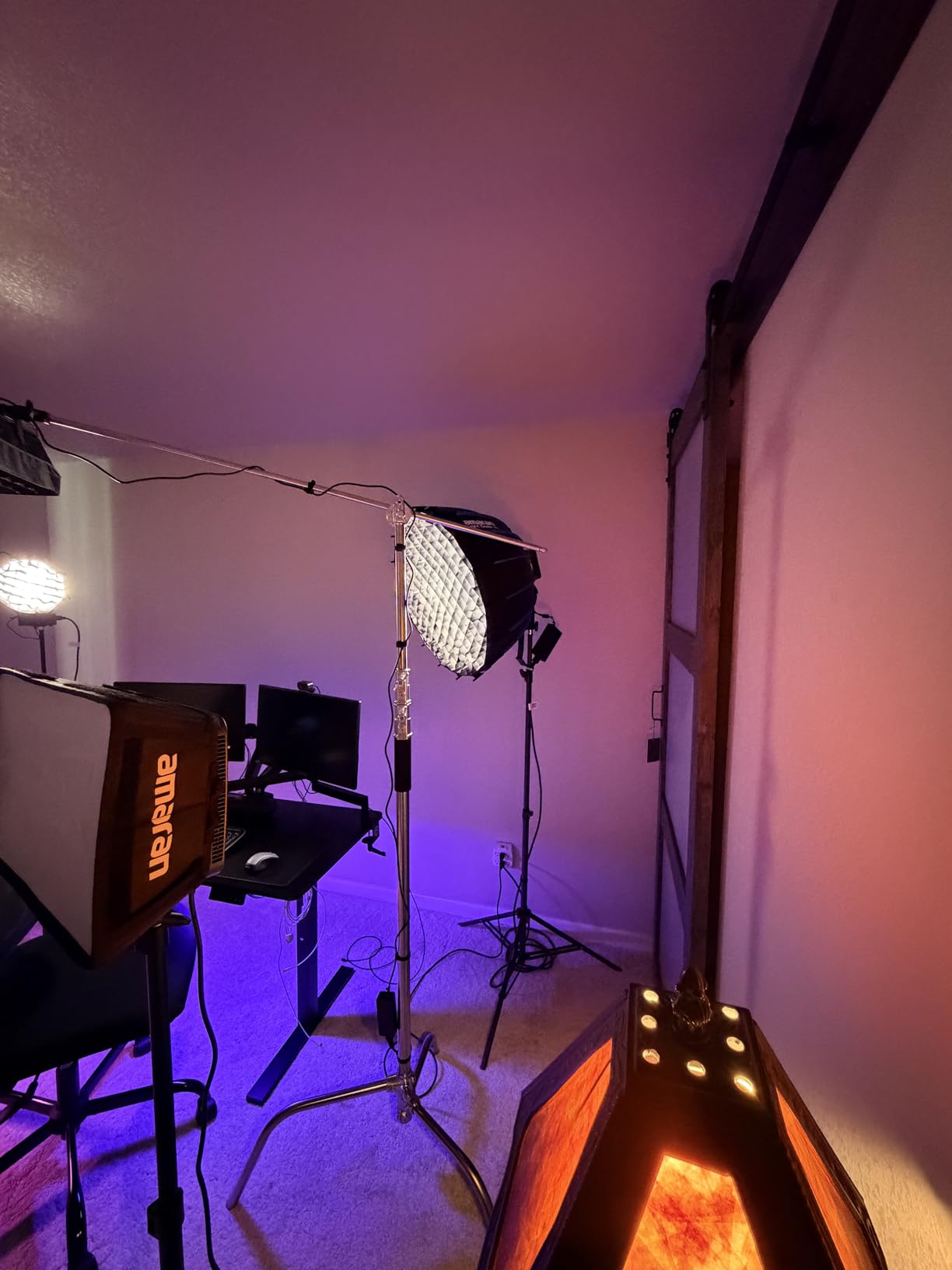 Heavy Duty C Stand 10.8ft/330cm with Boom Arm 100% Stainless Steel Photography C-Stand with Carry Bag Sandbag customer photo 2