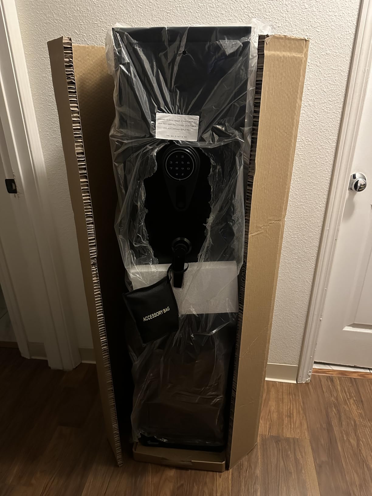 KAER Long Gun Safe for Rifles and Pistols with Electronic Lock Assembled | Rifle Safe for Home, Gun Cabinet for 3-5 Shotguns 5 Handguns, Removable Gun Rack, Shelf, LED Light, Ammo Storage, Gun Owner customer photo 1