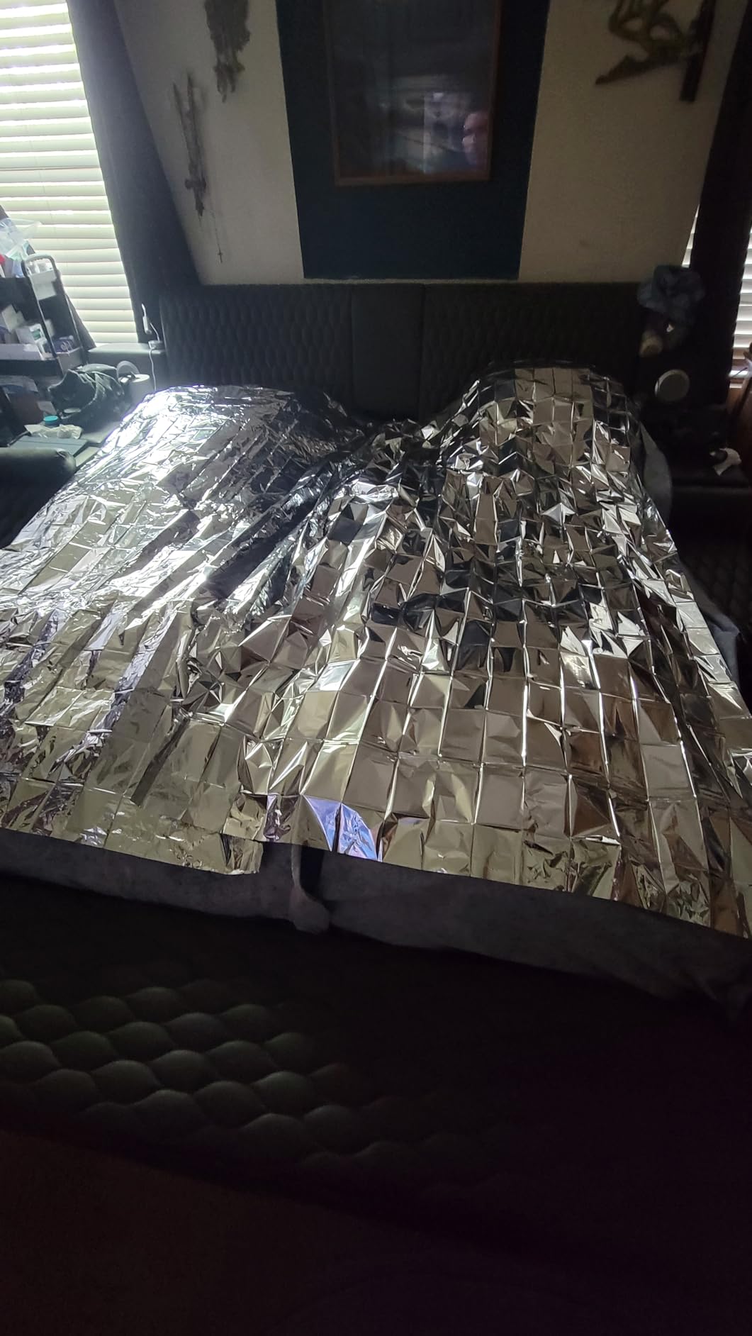 Emergency Blanket Mylar Thermal Space Survival Gear & Supplies 4-Pack Foil | Cold Weather Power Outage Camping Car Winter Storm Heat Reflective Hiking Backpacking Essentials First Aid Marathon Prepper customer photo 2