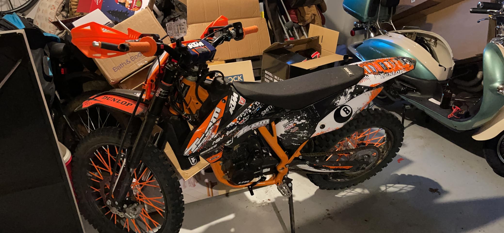 X-PRO 250cc Dirt Bike with LED Light Zongshen Engine Pit Bike Gas Dirt Bikes Adult Pitbike, Big 21