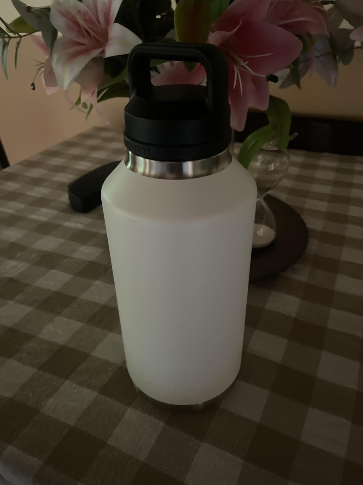 YETI Rambler 64 oz Bottle, Vacuum Insulated, Leakproof, Stainless Steel with Chug Cap, Navy customer photo 2