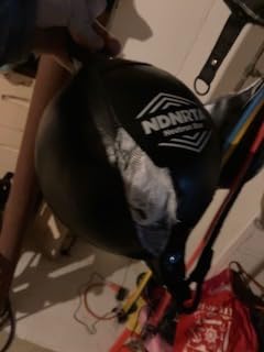 Double End Bag, (Classic Style Upgraded), Improve Reaction Speed, Boxing Equipment, Durable, Double End Punching Bags, Home Gym, Floor to Ceiling, for Boxing customer photo 1
