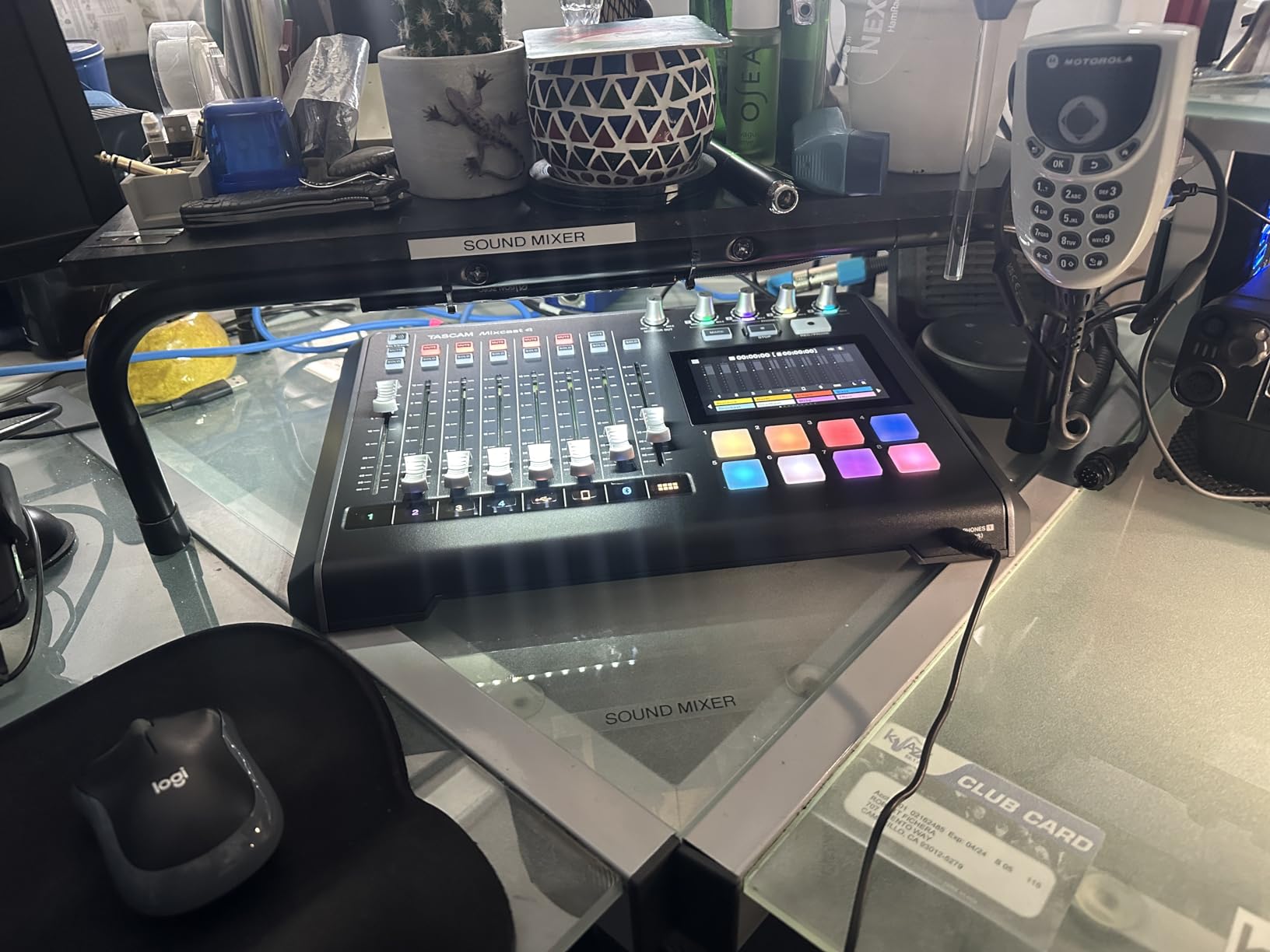 TASCAM Mixcast 4 Podcast Streaming Mixer, Recorder, and USB Audio Interface - Four XLR/TRS Mic Inputs, Touch Screen and Editing Software Included customer photo 1