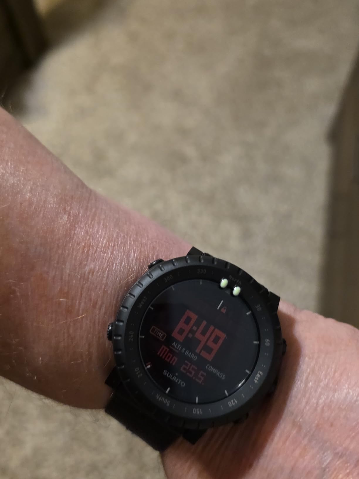 SUUNTO Core, Outdoor Sports Watch, Multiple Styles/Colors | Red Backlight, Altimeter, Barometer&Compass, Dual-time Display, Temperature&Storm Alarm for Hiking, Hunting&Mountain Use customer photo 2