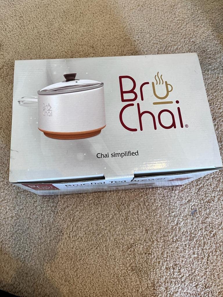 BruChai Brewer - Classic Chai Brewing Pot with Built-In Mesh Strainer - No-Mess Brewing Vessel with Non-Stick Coating - Patented Handy Brew & Pour Steel Teapot with Burn-Proof Handle customer photo 1