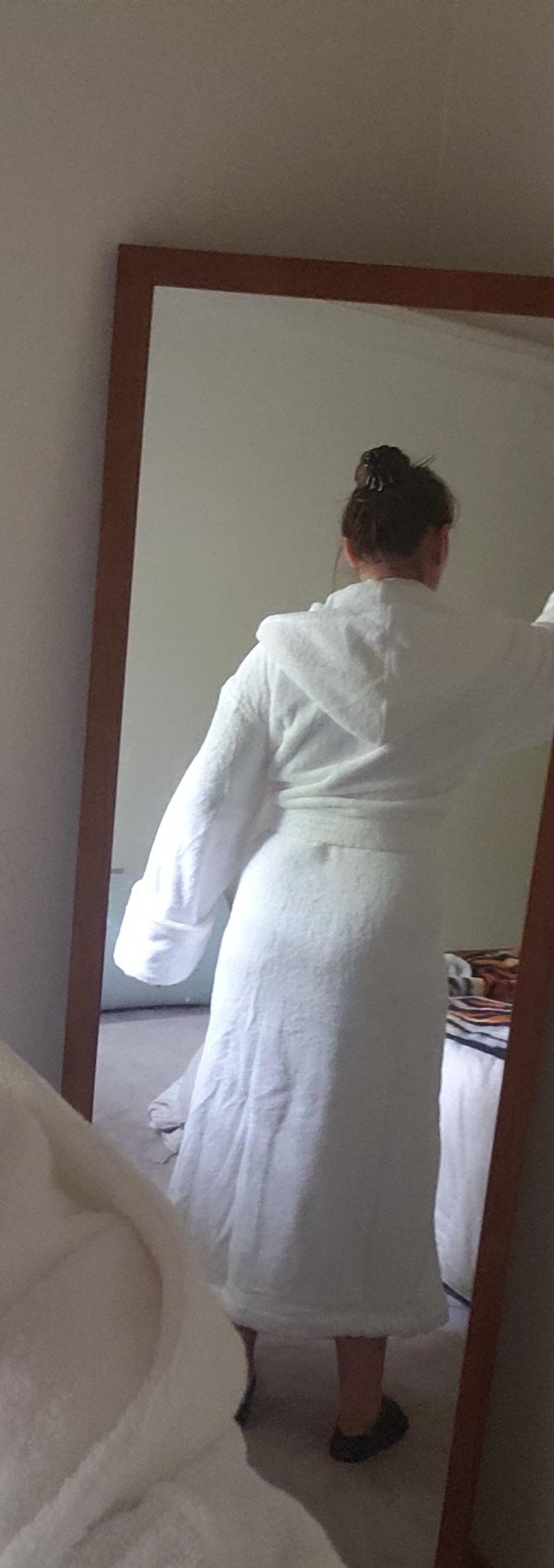 Monarch Hooded Terry Shawl Collar Unisex Bathrobe | Thick Terrycloth Fabric, Generously Sized Hotel & Spa Robe with Pockets customer photo 2