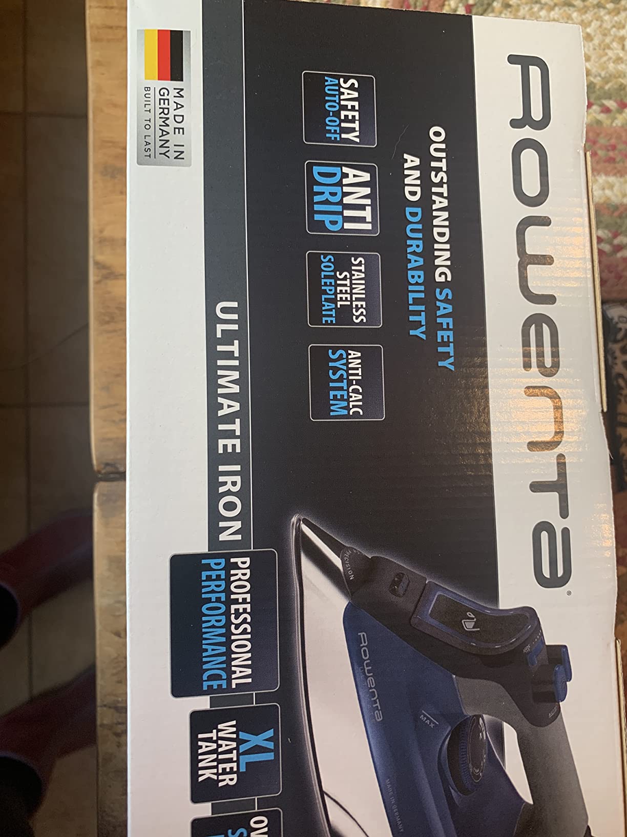 Rowenta Pro Master Stainless Steel Soleplate Steam Iron for Clothes, Anti-Drip Protection, 210 g/min, 400 Microsteam Holes, 1775 Watts Iron Steamer for Clothes, Powerful Steam DW8360 customer photo 2