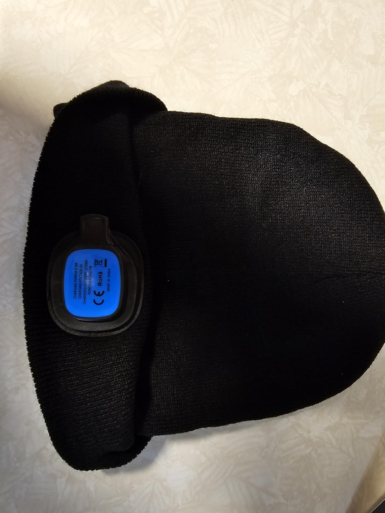 MELASA Unisex Beanie with The Light Hands Free Winter Beanie Gifts for Men | USB Rechargeable Warm Hat with Light, Soft LED Beanie for Walking the Dog Working Outdoors in Dark, Gifts for Men Dad Father customer photo 1