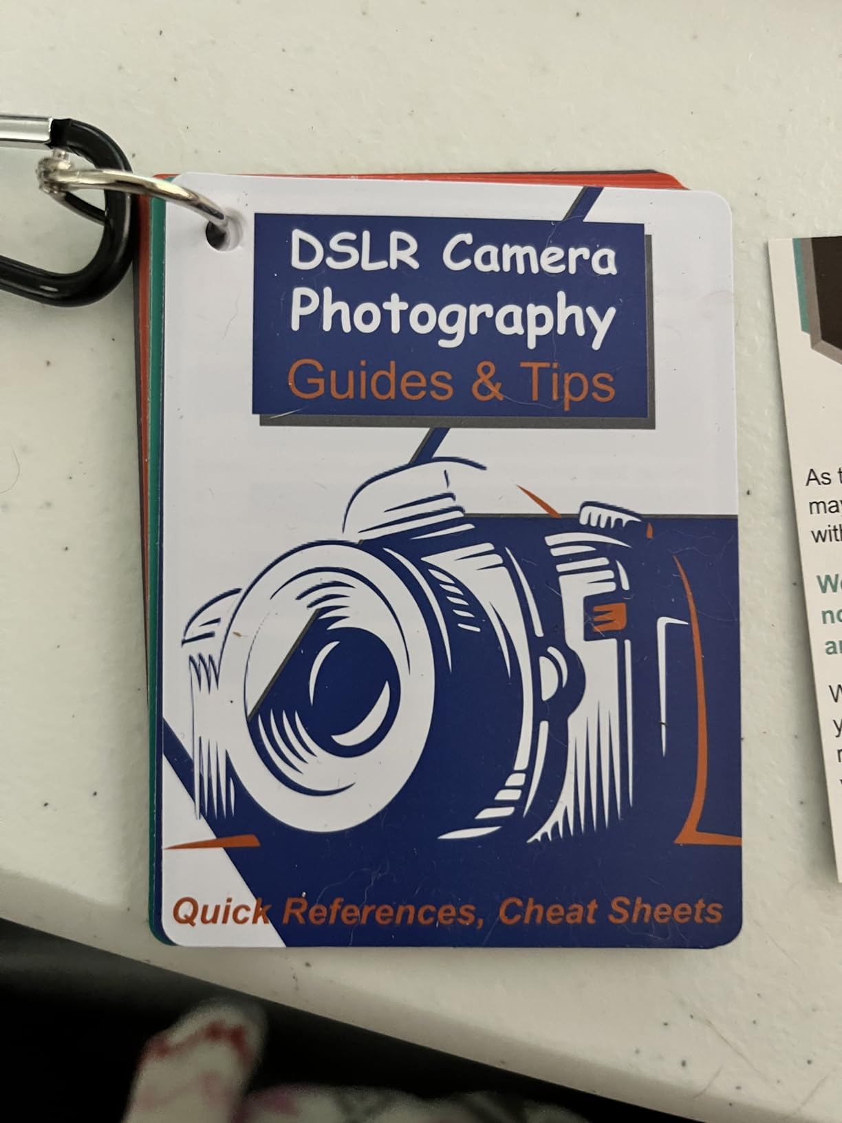 DSLR Cheat Sheet Photography Accessories Camera Accessories for Canon Nikon Sony Photography Gifts for Photographer Quick Reference Cards Guides Tips Settings Exposure Modes Composition And More customer photo 2