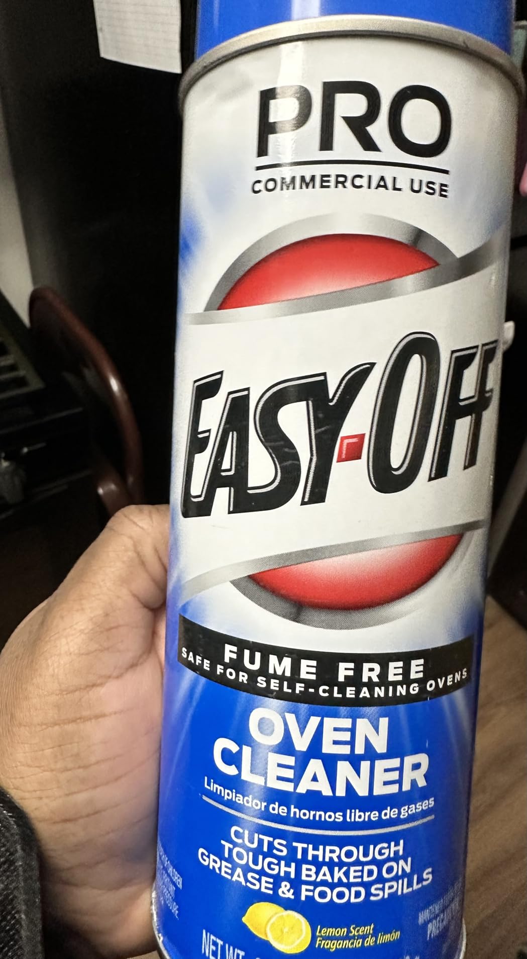 Easy Off Fume Free PRO size Oven Cleaner Foam, Removes Grease & Burned-On Food, For Ovens, Air Fryers & More 24oz customer photo 2