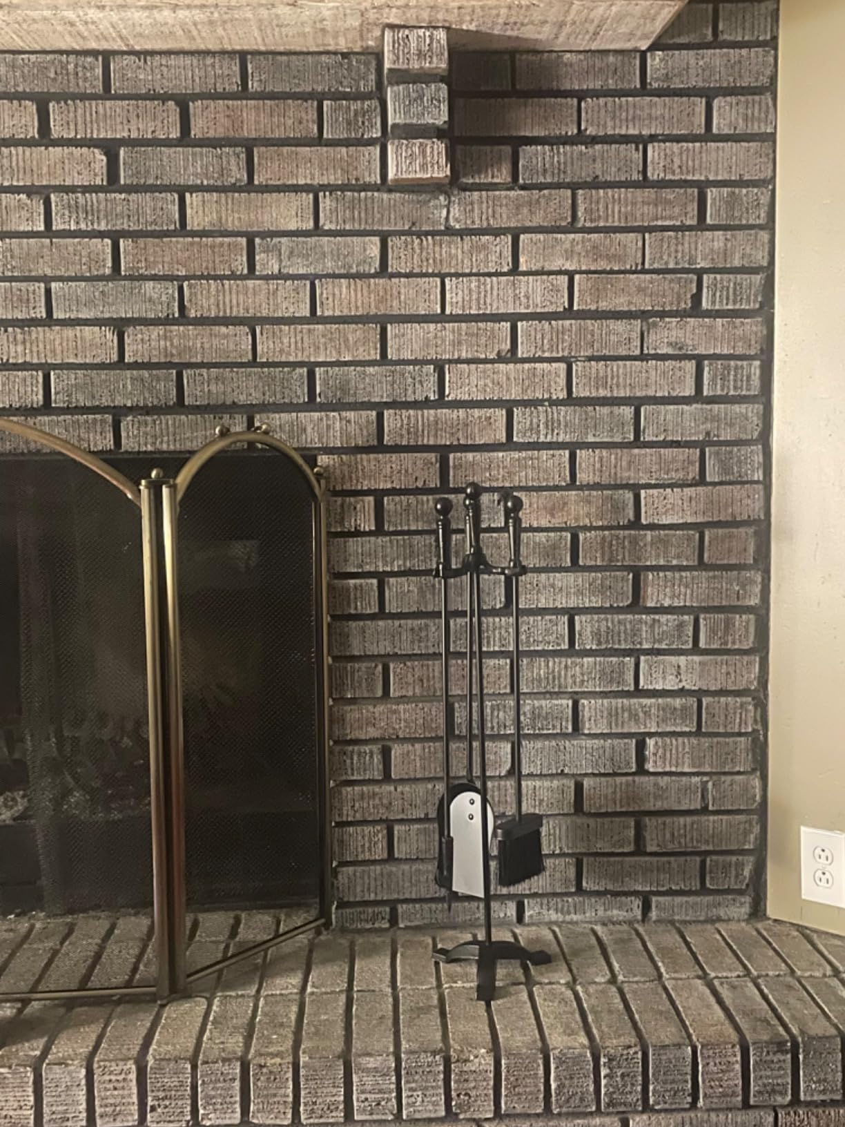 Gtongoko Fireplace Tools Set with Stand, 30-Inch Heavy Duty Steel customer photo 1