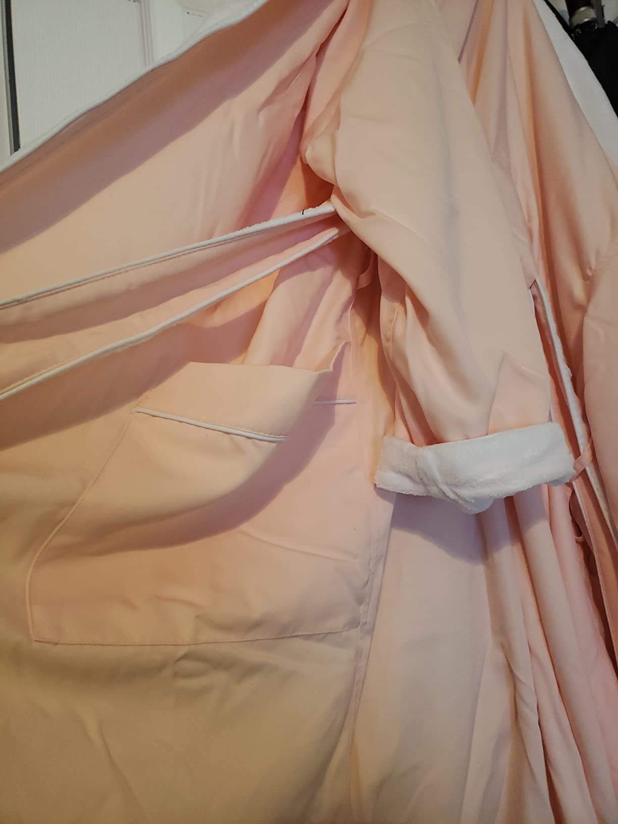 Plush Lined Microfiber Spa Robe - Unisex Luxury Hotel Bathrobe by Monarch/Cypress | Soft Shell with Polyester Lining, Resort-Grade Hotel & Spa Robe with Pocket customer photo 1
