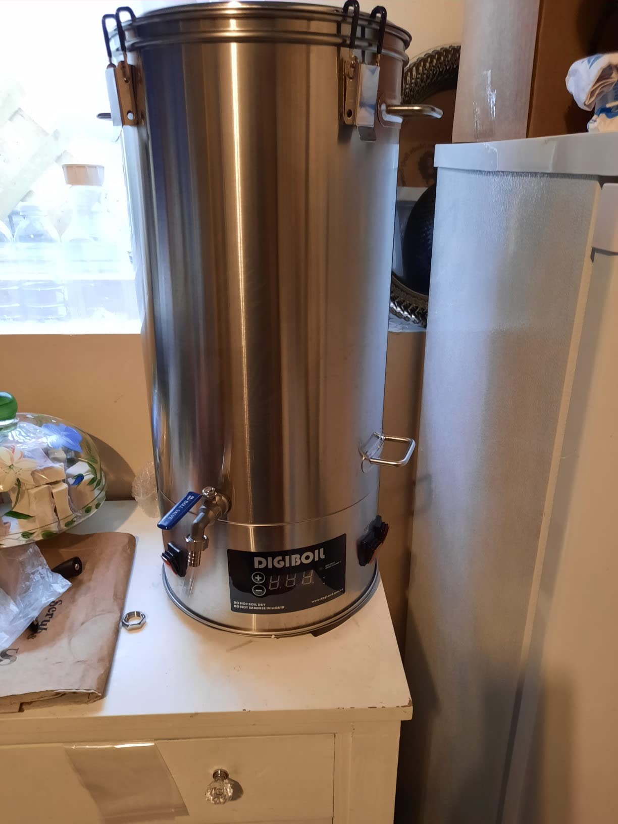 KegLand DigiBoil Electric Kettle - 35 Liters / 9.25 Gallons (110V), 1500W Power, Digital Temperature Control, Stainless Steel, Beer Brewing Machine, Water Heater, Compatible for Distillation(BE501) customer photo 2