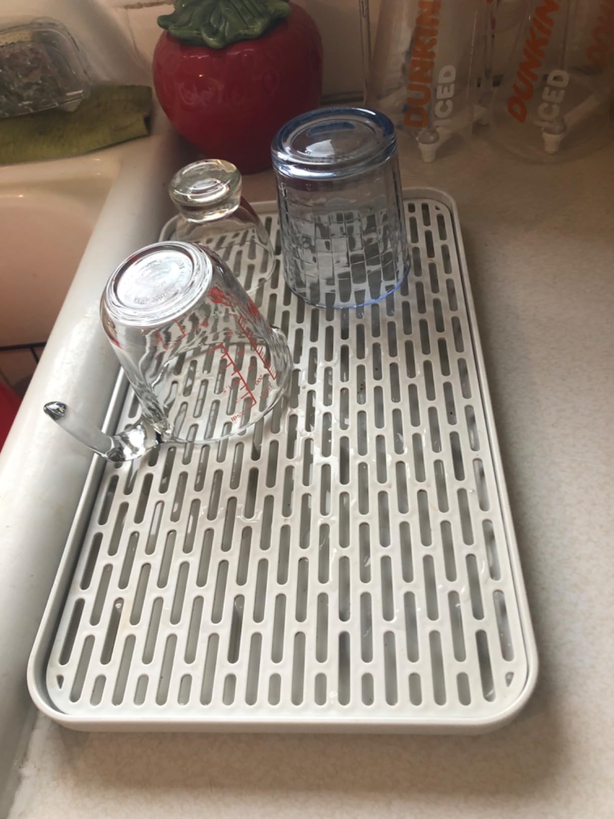 Cup Drying Rack & Dish Drying Tray, Drain Board for Small Kitchen Sink customer photo 2