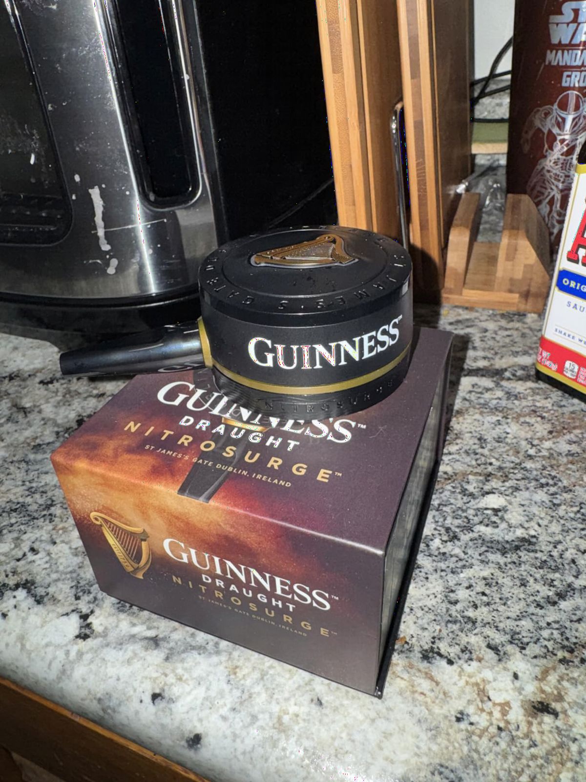 Guinness Draught Nitrosurge Device, Stout Beer, Perfect Pub Pour at Home, Rich Smooth Head & Sweetness of Malt Balanced with Hops, Cans Sold Separately, Device Only, Black customer photo 2