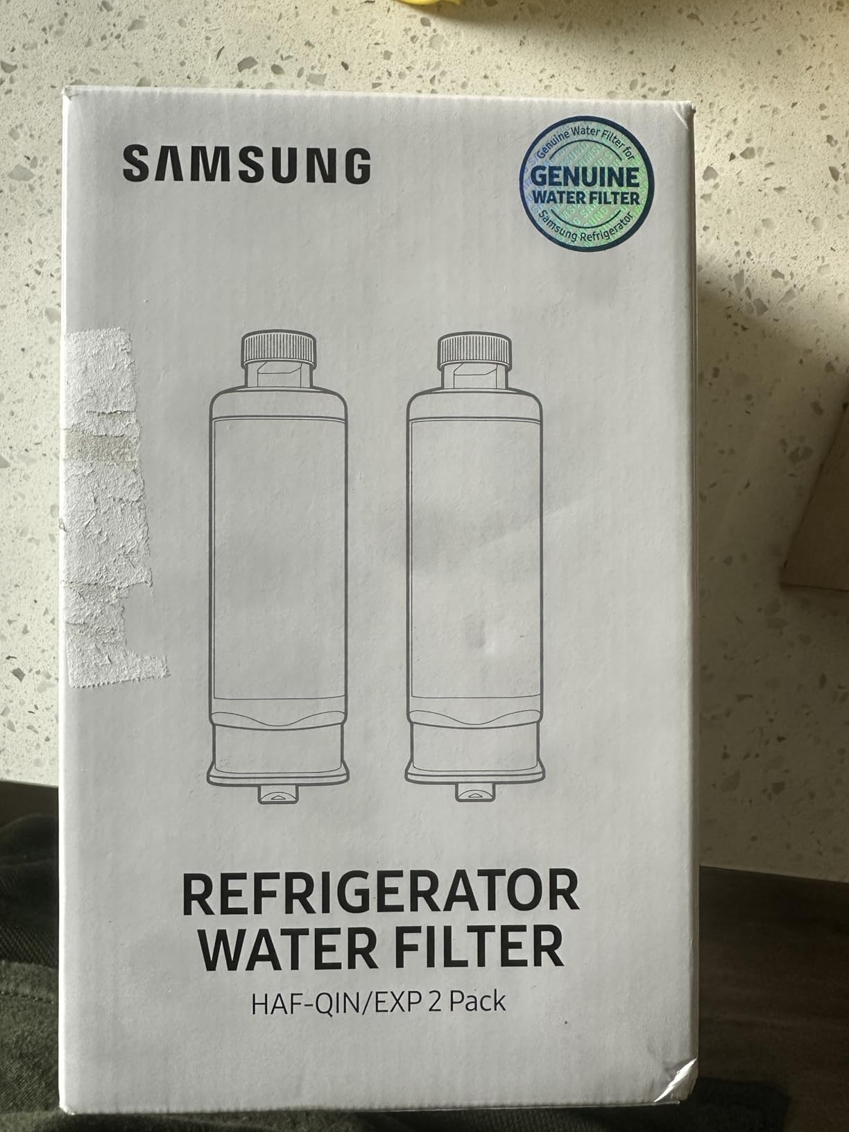 Samsung HAF-QIN-2P/EXP Genuine Refrigerator Water Filter, Pack of 2 customer photo 1