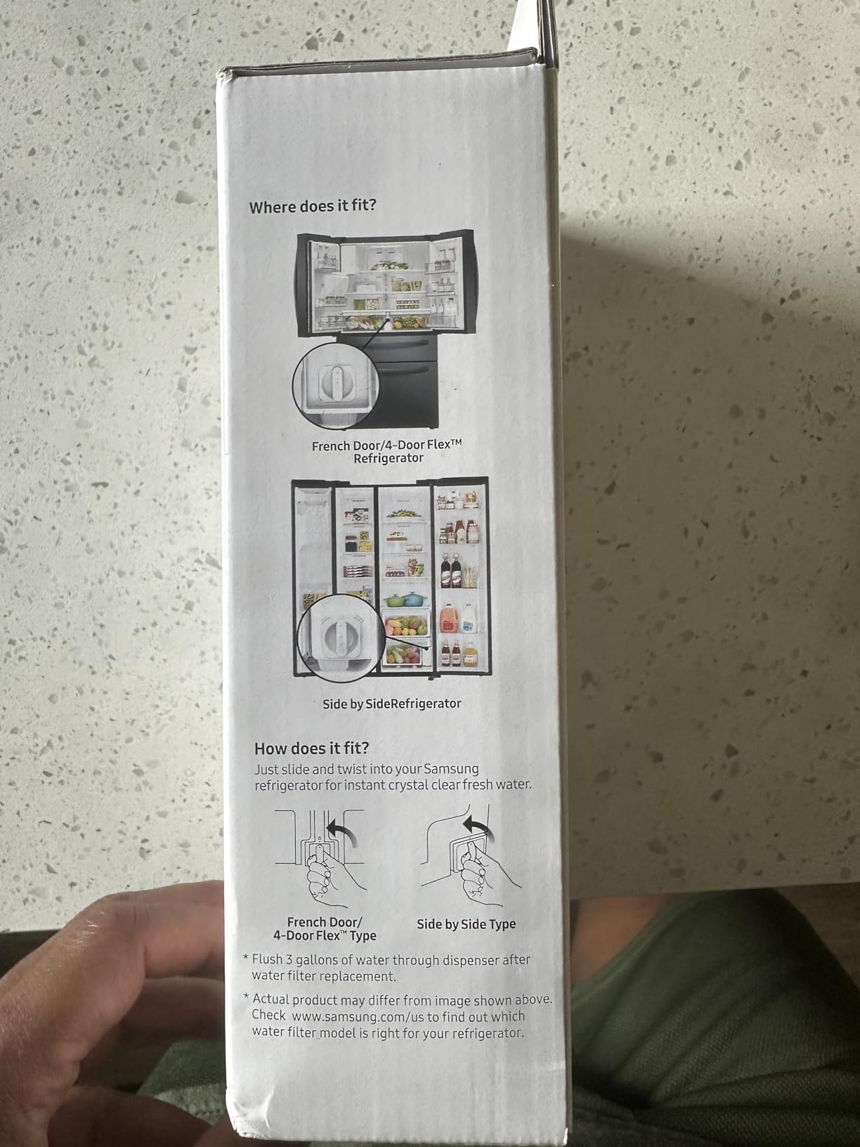 Samsung HAF-QIN-2P/EXP Genuine Refrigerator Water Filter, Pack of 2 customer photo 2