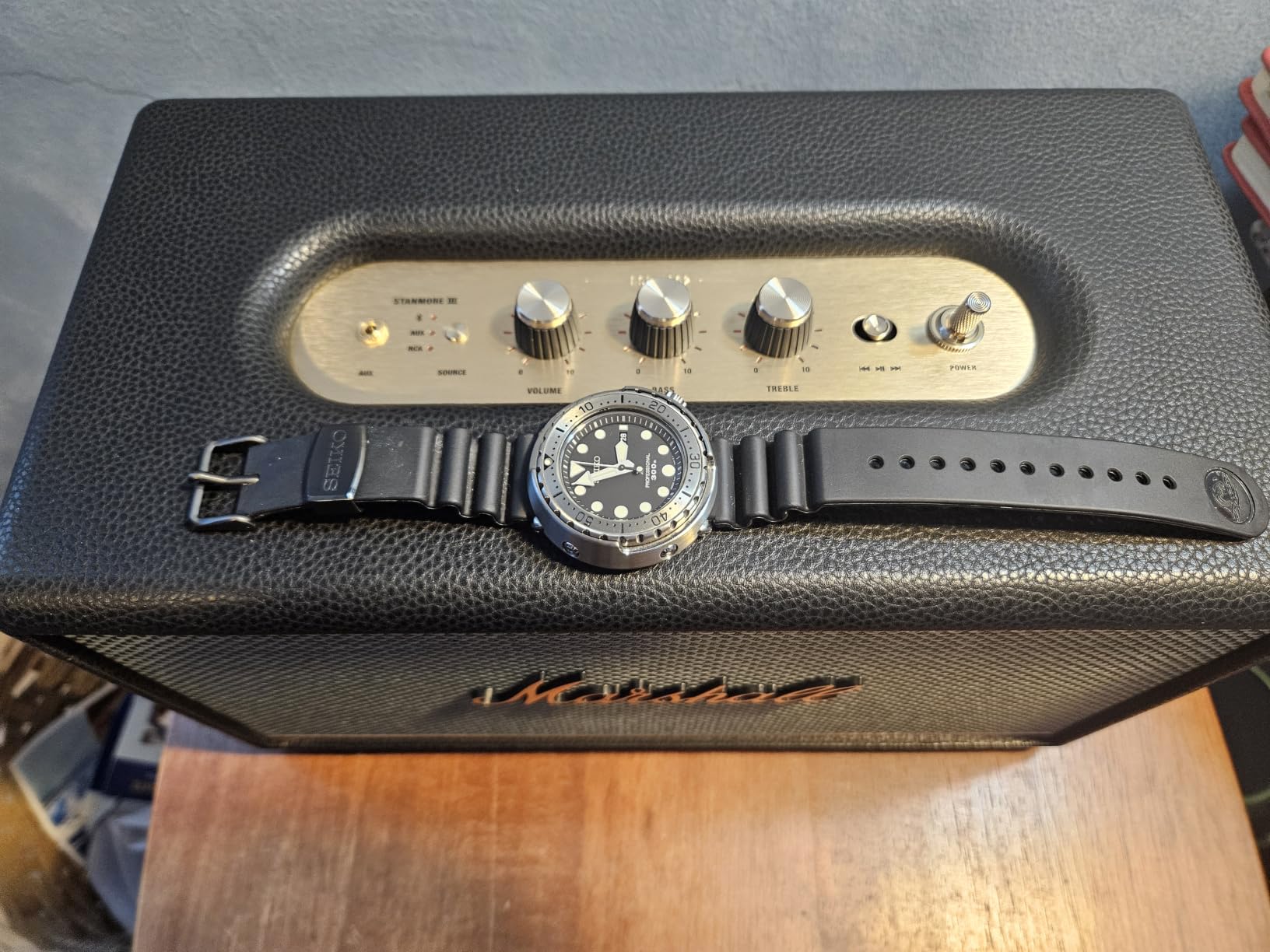 Marshall Stanmore III Bluetooth Home Speaker - Loud Stereo Sound with Bass and Treble Controls | Plug-in Powered | Record Player Compatible | RCA and 3.5mm Aux Inputs - Cream customer photo 1