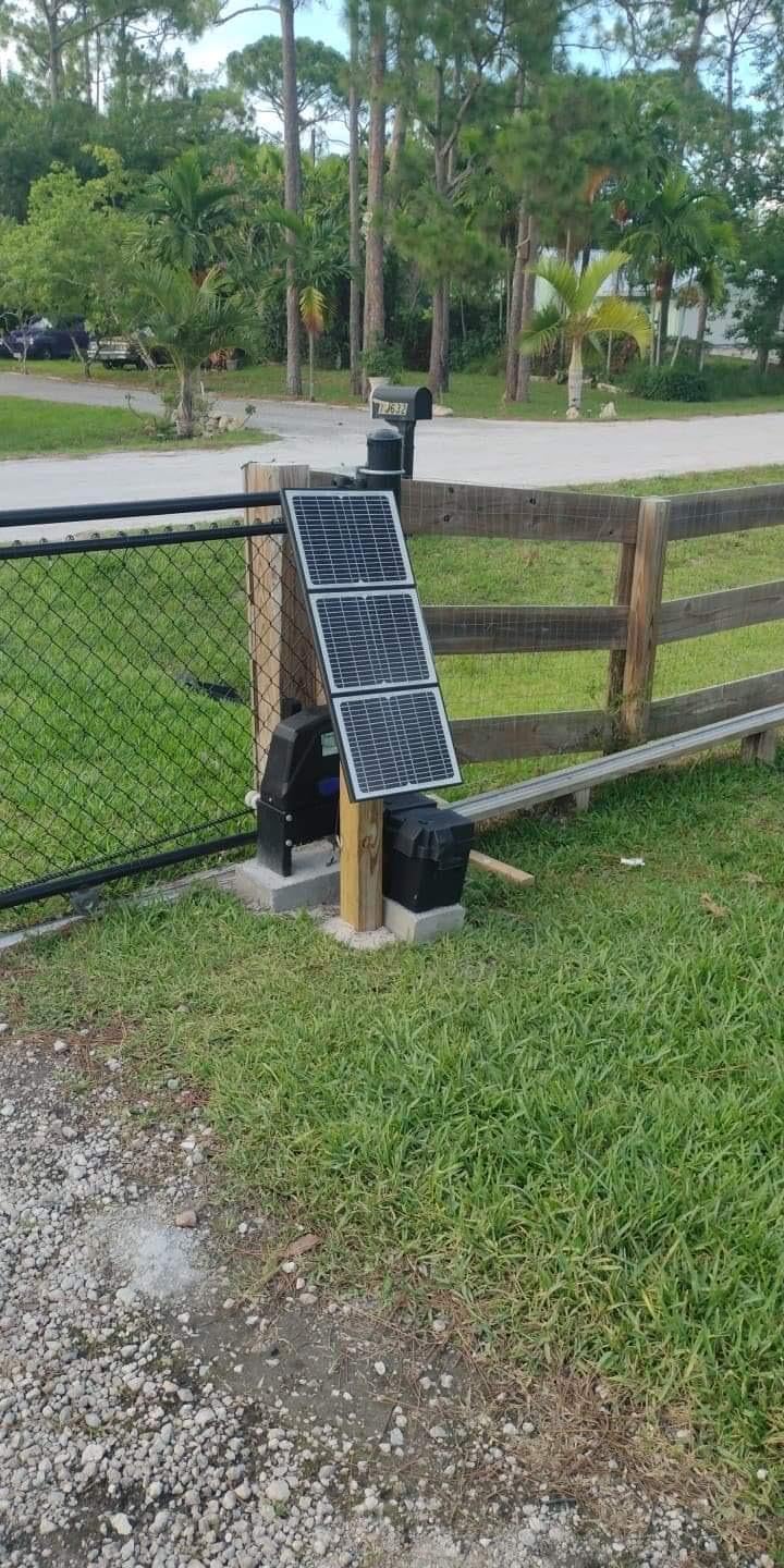 TOPENS DKC1100S Solar Sliding Gate Opener Chain Drive | Heavy Slide Gates Up to 2600lbs and 40ft, Easy DIY, Solar Panel, Remote Control and 20ft Roller Chain Included customer photo 1
