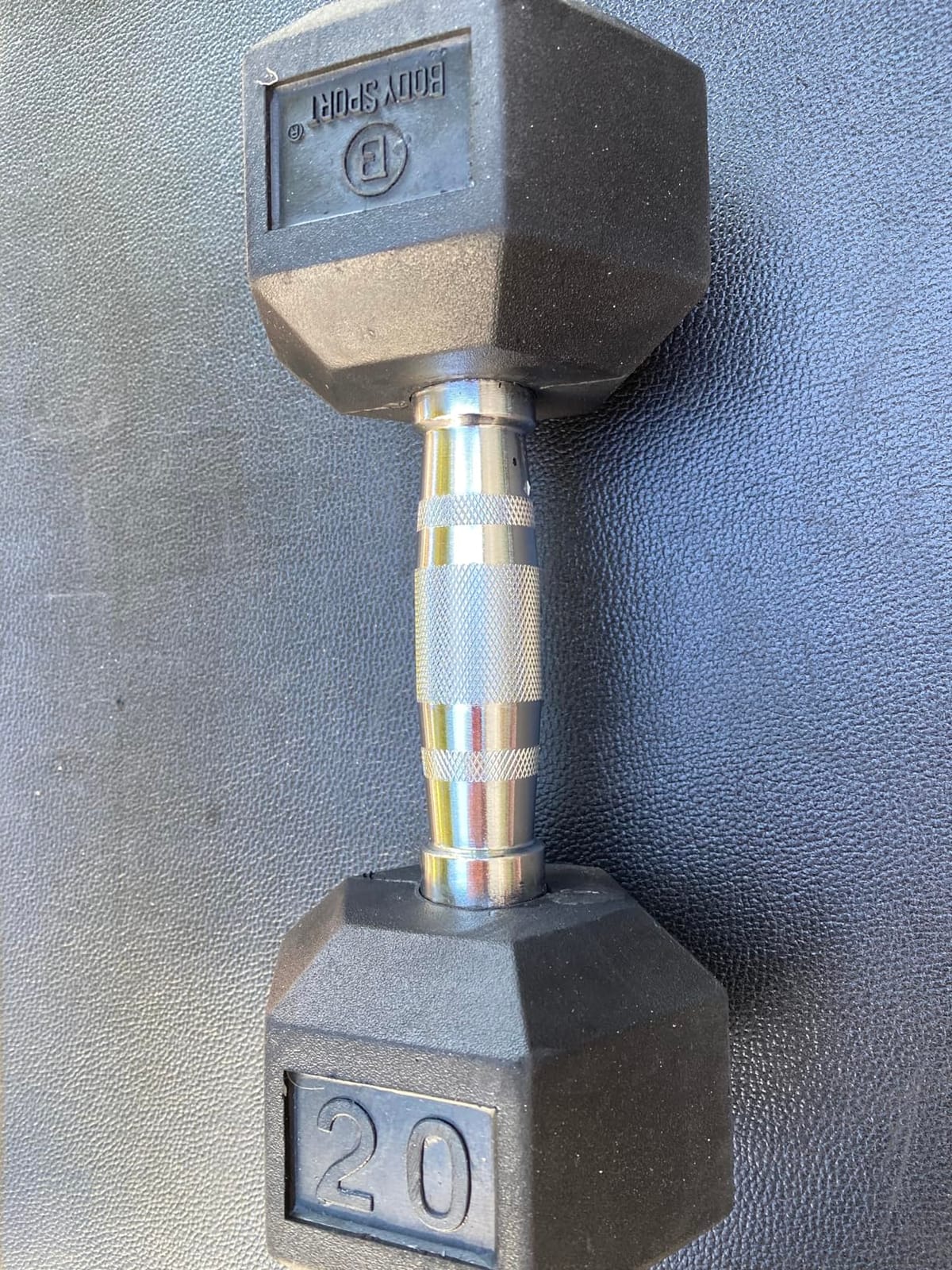 Body Sport Rubber Encased Hex Dumbbell Weight, Pair - Dumbbells for Exercises - Strength Training Equipment - Home Gym Accessories - Weight Training customer photo 1