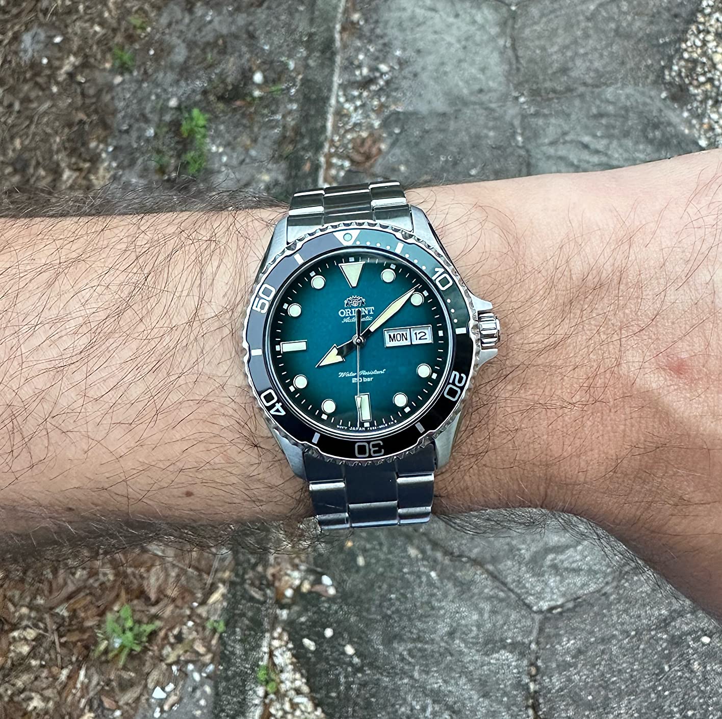 Orient RA-AA08 | Automatic / Hand-Winding Movement | 41.8 mm Stainless Steel Case | Sapphire Crystal | 200 m Diver Style Watch | Dot Index customer photo 2