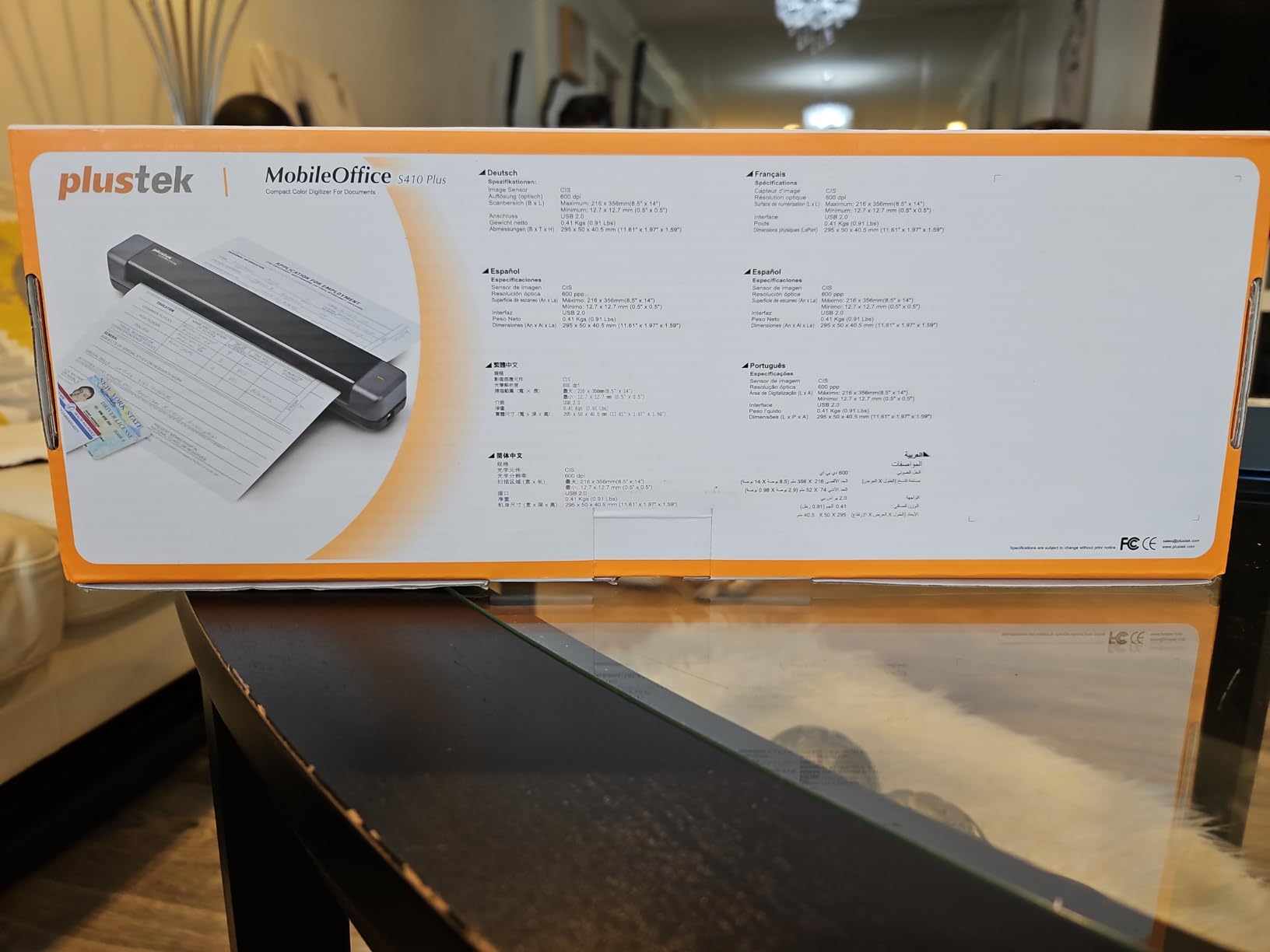 Plustek Mobile Scanner S410 Plus - Portable Sheet-Fed Document Scanner - for Windows 7 / 8 / 10 / 11, Featuring Button-Free Scanning with Included OCR Software customer photo 2