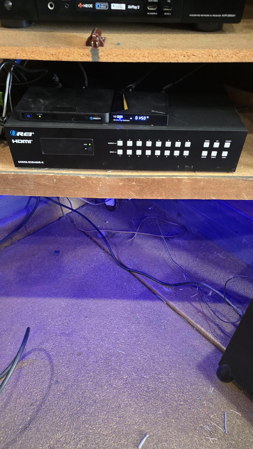 OREI 8X8 4K HDMI Matrix Switcher Extender - HDBaseT UltraHD 4K @ 60Hz 4:4:4 Over Single CAT5e/6/7 Cable with HDR, CEC & IR Control, RS-232 - Up to 400 Ft - Additional 8 Loop Out - 8 Receivers | HDBaseT 8x8 Matrix Extender, HDMI Matrix Ethernet - 18Gbps, Dolby Vision, Audio De-Embedding, Web GUI, OLED Display customer photo 2