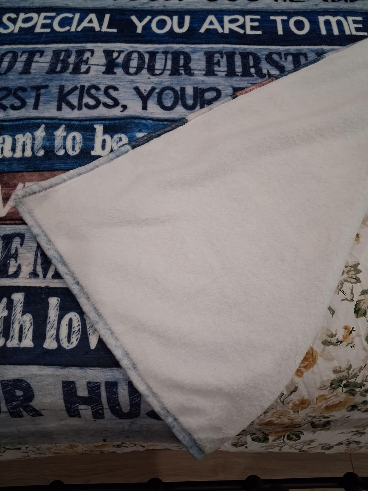 BASAO Anniversary Romantic Gift for Women, to My Wife Blanket from Husband | Wife Birthday Gift Ideas, Anniversary Wedding Gift for Her, Soft Flannel Throw Blanket for Couch Sofa Bed customer photo 2