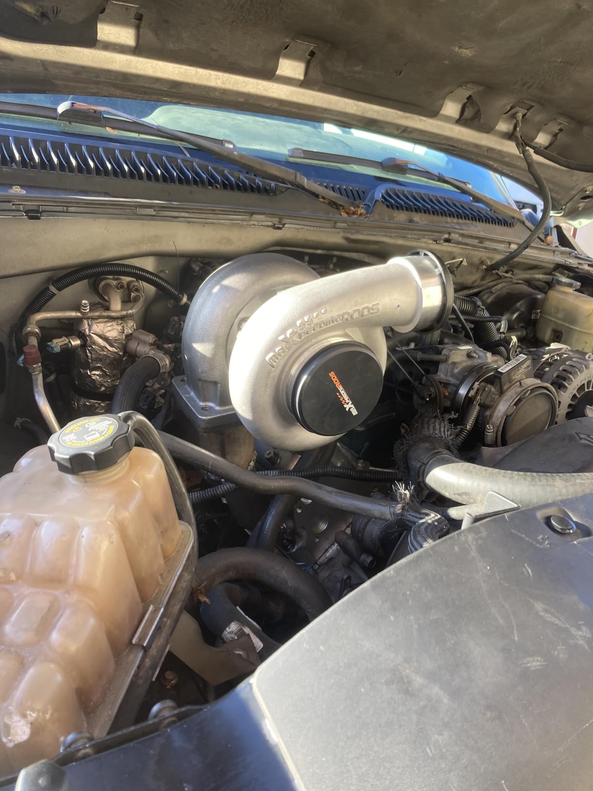 maXpeedingrods T4 Turbo Turbocharger for 4.0L-6.0L Engine, Billet Compressor Wheel, for Chevrolet Camaro Silverado 1500, for Ford Mustang, for Dodge Challenger Charger, Street JD Series customer photo 2