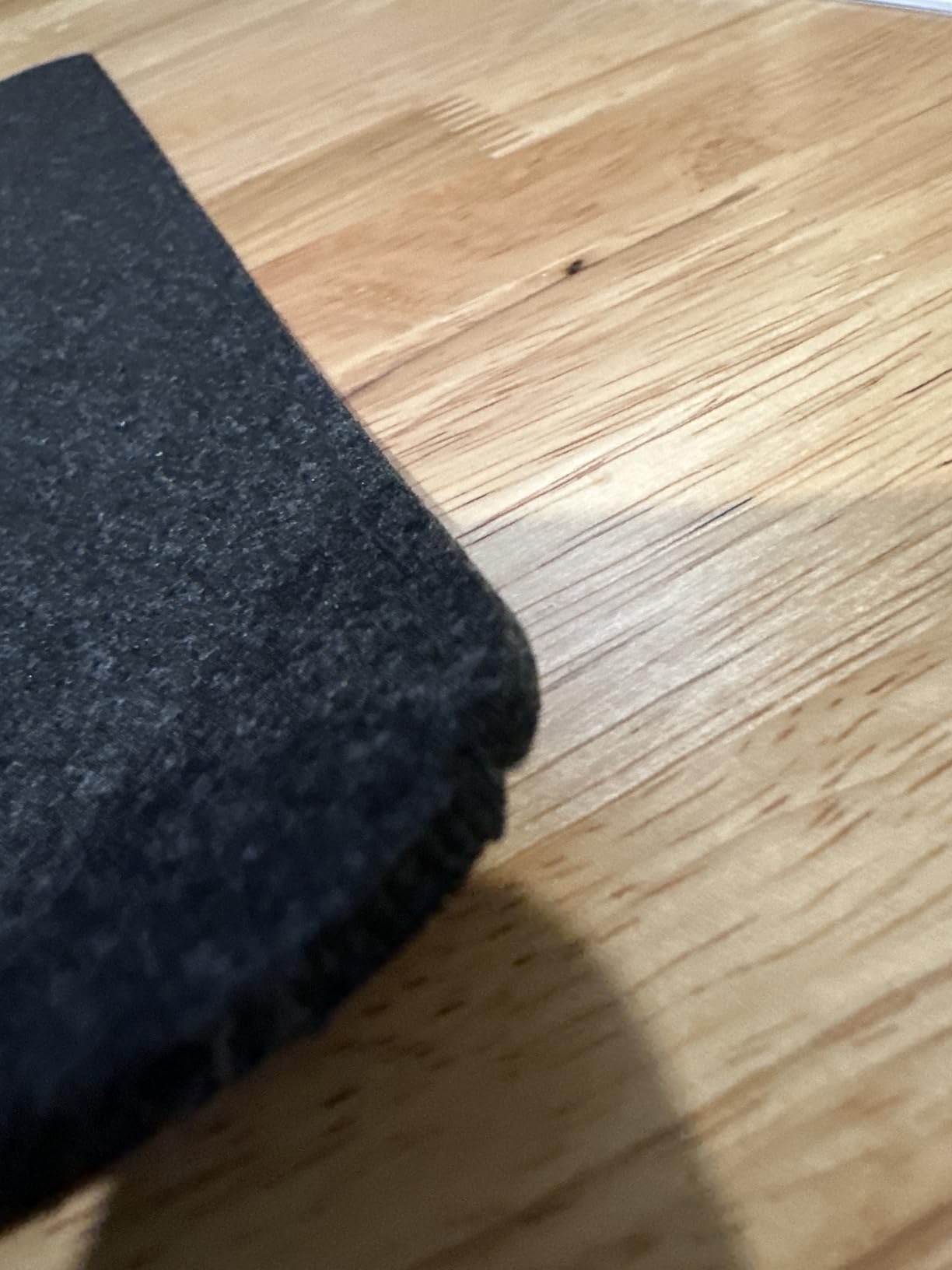 DAWNTREES Felt Desk Mat, Computer Mat for Desk, Dark Gray (36x12Inches) | Non-Slip Large Felt Mouse Pad and Keyboard Mat, Felt Desk Pad for Office and Home, Desktop Protection customer photo 2