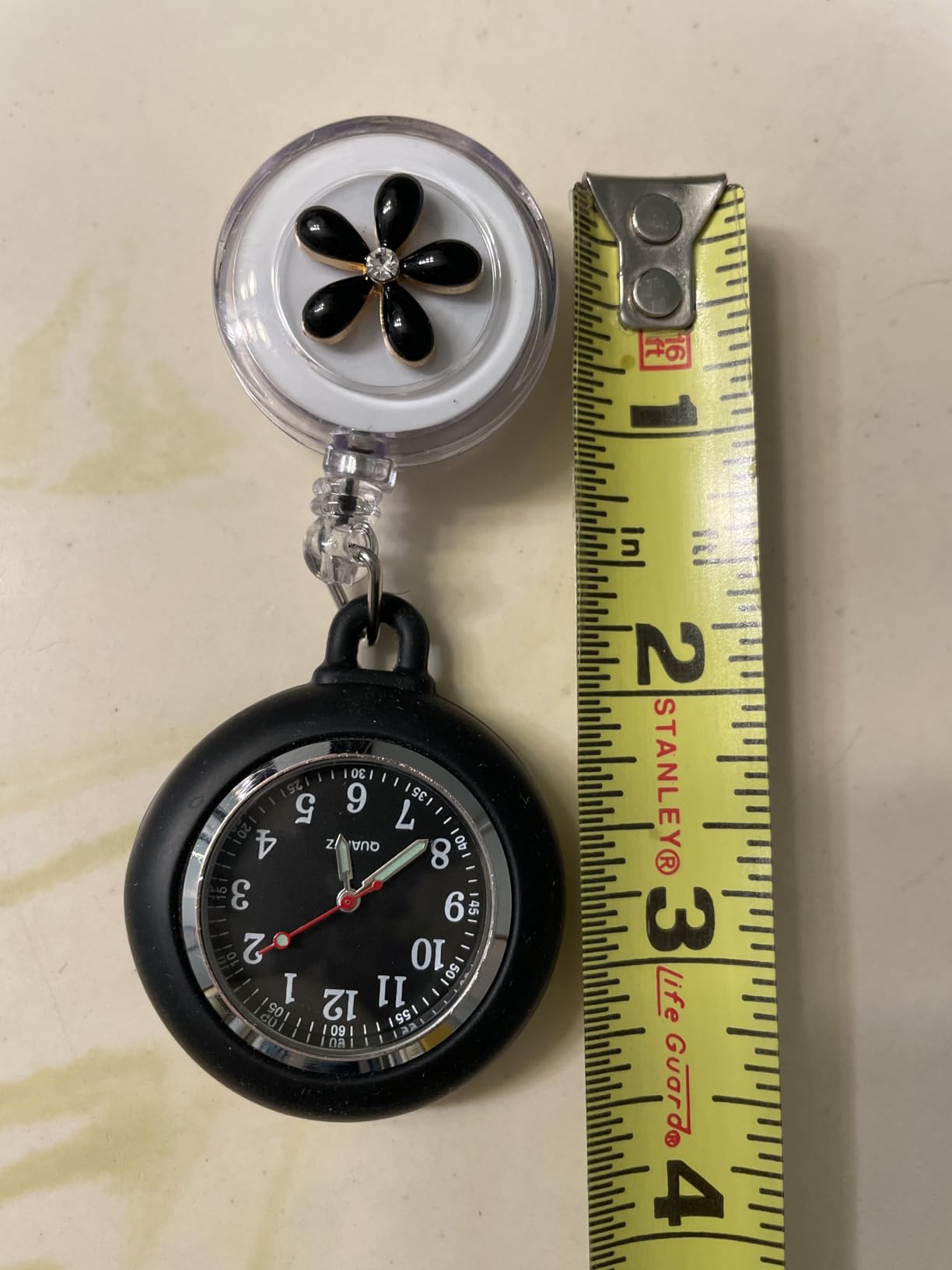 Nurse Watch Glow Pointer in the Dark, Clip on Nursing Fob Watch with Second Hand customer photo 1