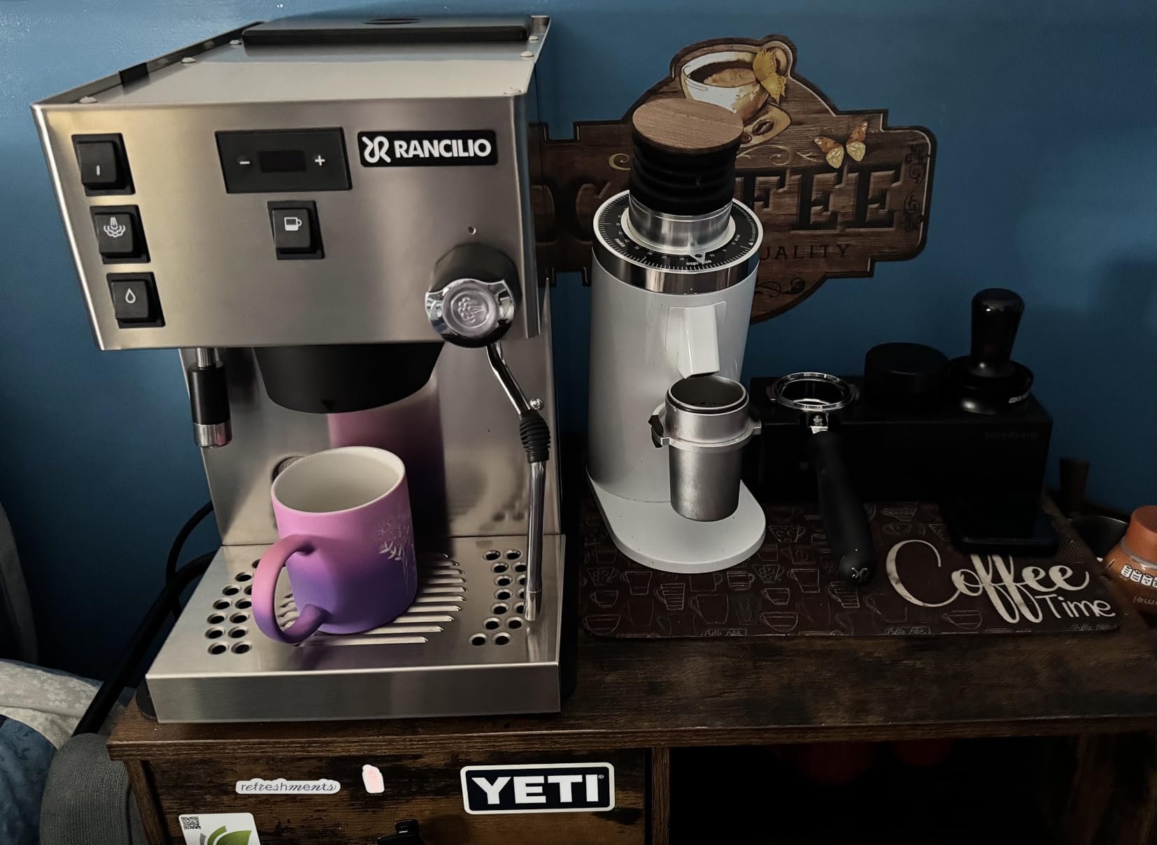 Rancilio Silvia Pro X Espresso Machine, White customer photo 1
