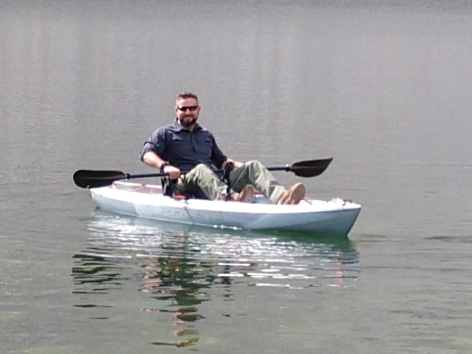 Pelican - Poseidon Angler Paddle - Aluminum Shaft with Reinforced Fiberglass Blades - Lightweight, Adjustable Kayaks Paddles - Perfect for Kayak Fishing customer photo 2