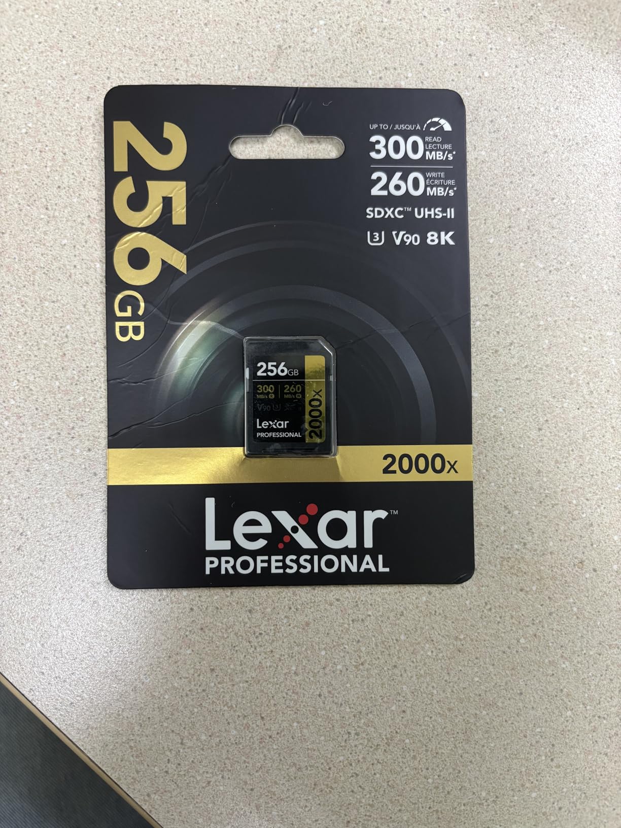 Lexar 256GB 2000x SD Memory Card, 300MB/s Read, 8K, V90, U3, UHS-II | Compatible w/ DSLR, Cinema-Quality Video Cameras, Backwards-compatible with UHS-I Devices, LSD2000256G-BNNNU customer photo 1
