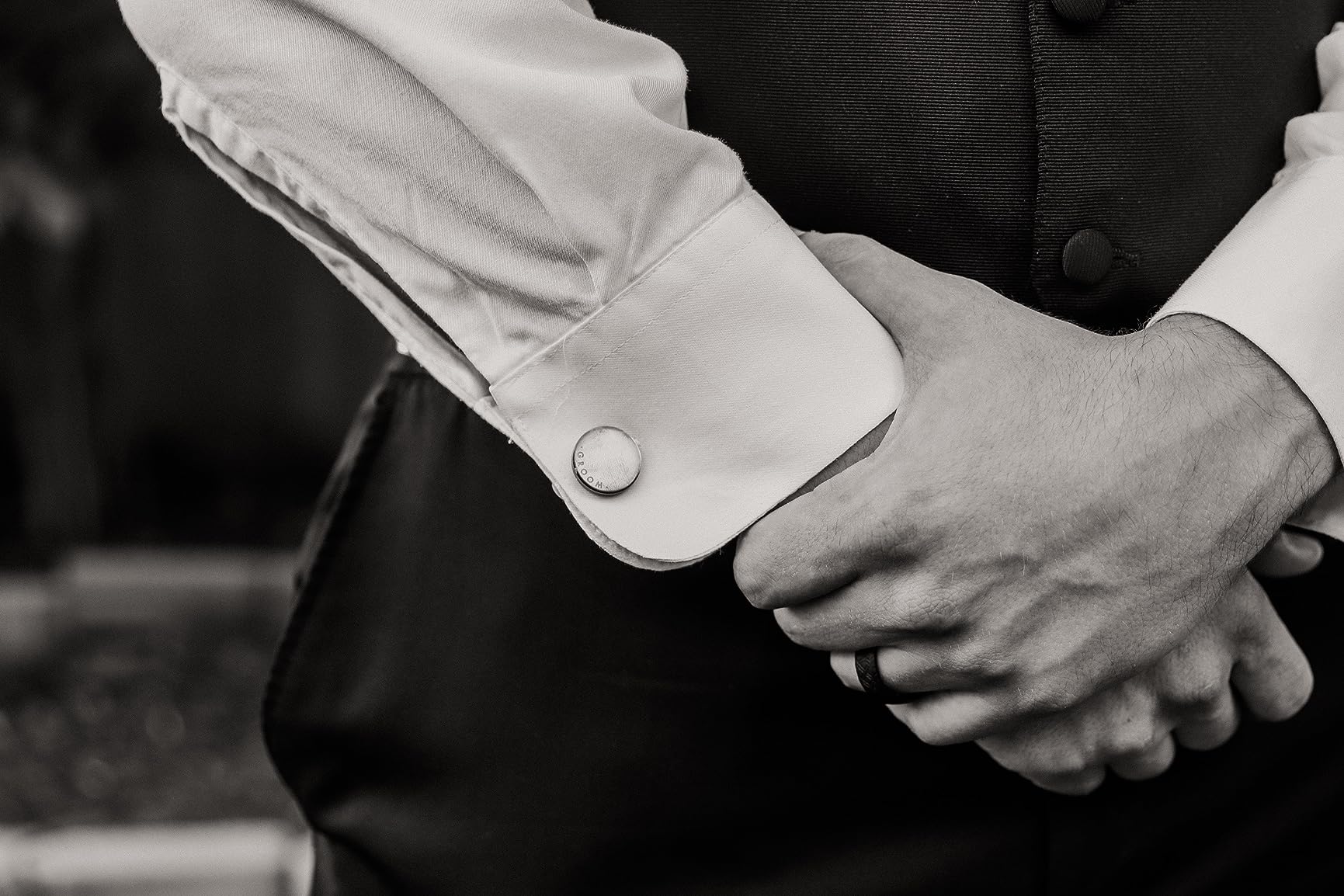 Cufflinks with Engraved Wood Gift Box customer photo 1