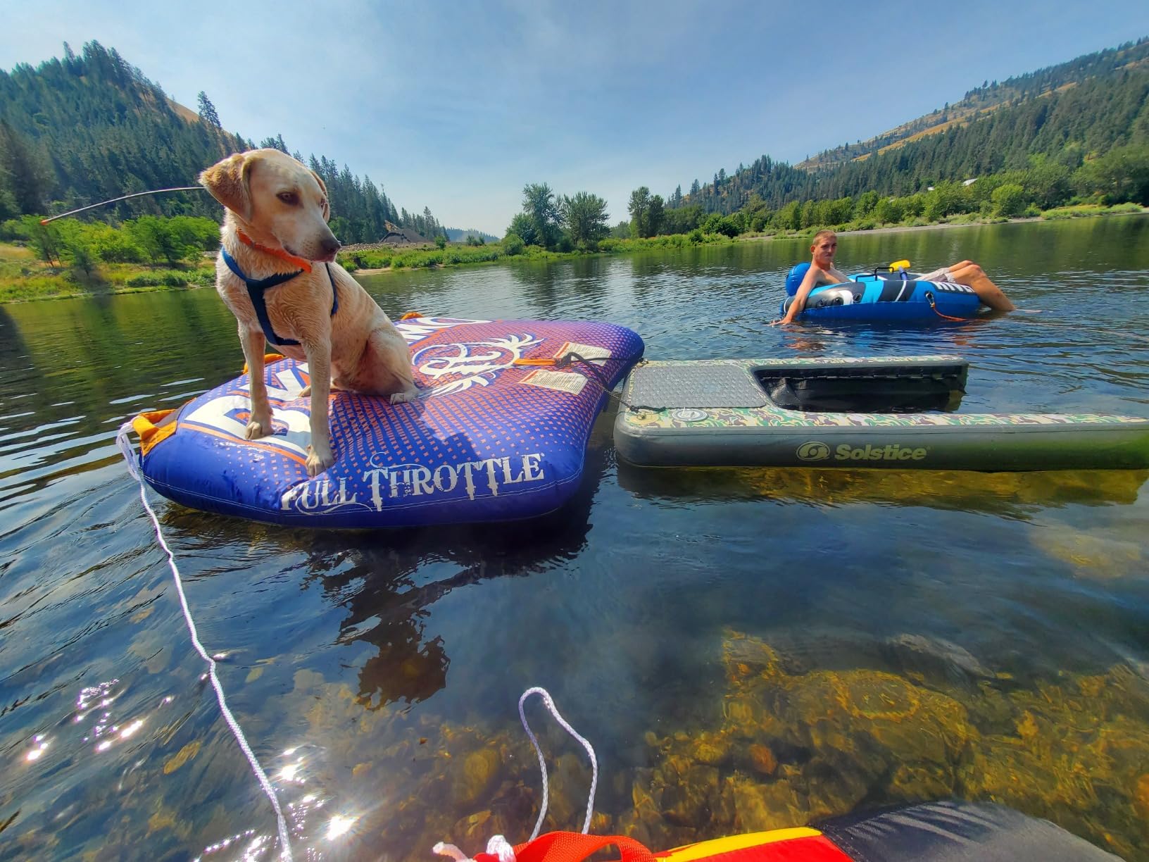 SOLSTICE Inflatable Pup Plank, Dog Water Ramp for Boats & Docks, Boost Step customer photo 2