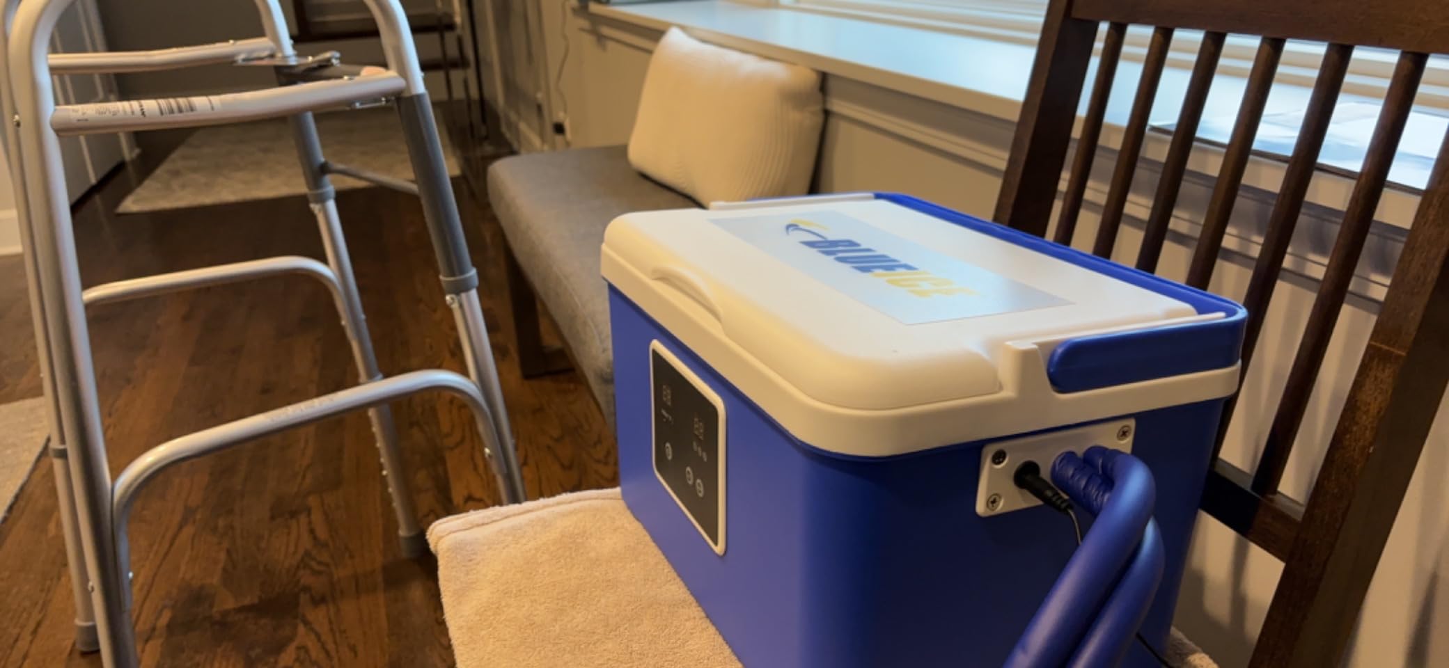 Brace Direct BlueIce Cold Therapy Machine - Cryotherapy for Pain Relief - Ice Machine for Knee After Surgery, Back, Shoulder, Hip, and Ankle - Cold Compression for Arthritis and Post-Surgery Relief customer photo 1
