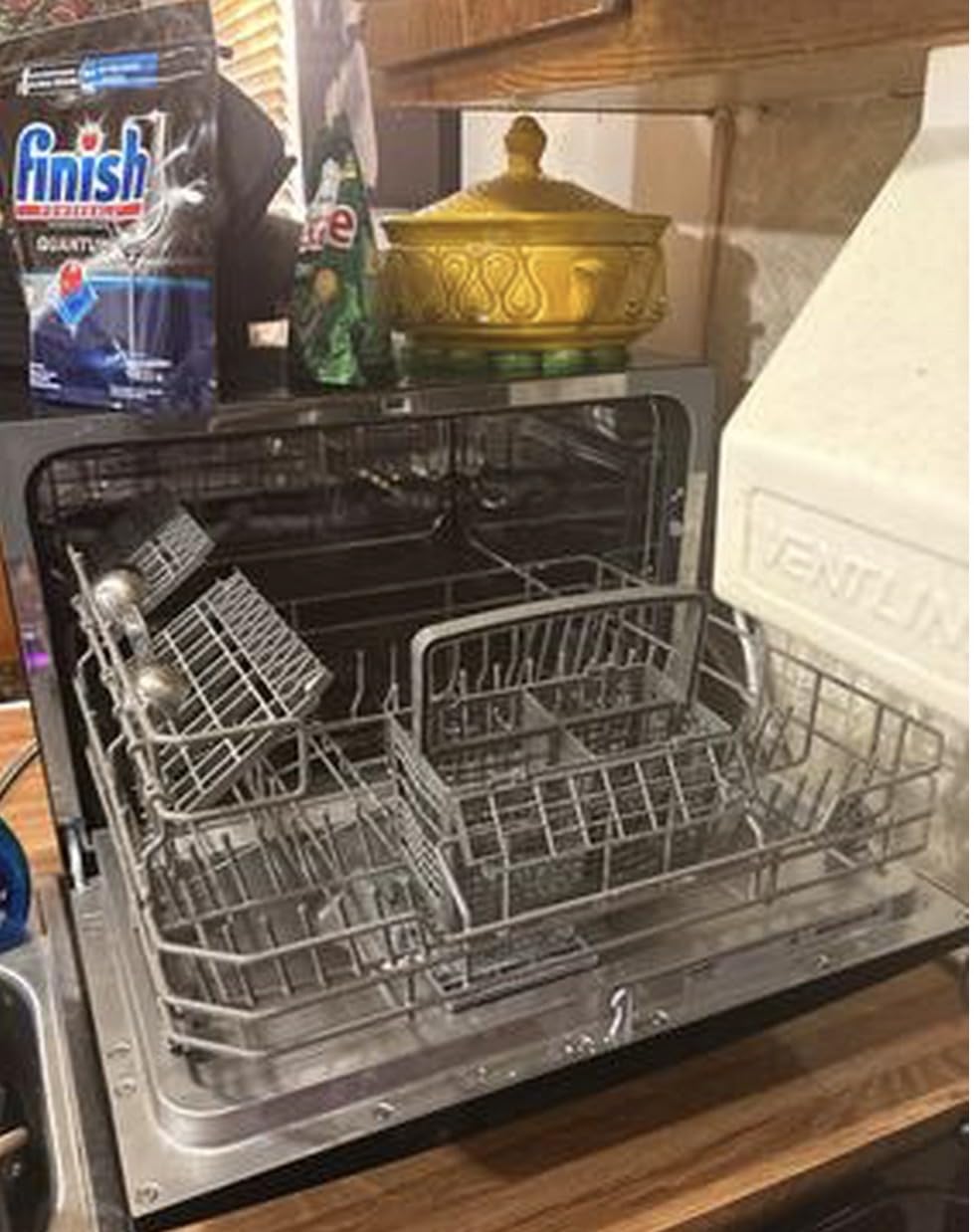 COMFEE' Countertop Dishwasher, Energy Star Portable Dishwasher, 6 Place Settings & 8 Washing Programs, Speed, Baby-Care, ECO & Glass, Dish Washer for Dorm, RV & Apartment, Black customer photo 2
