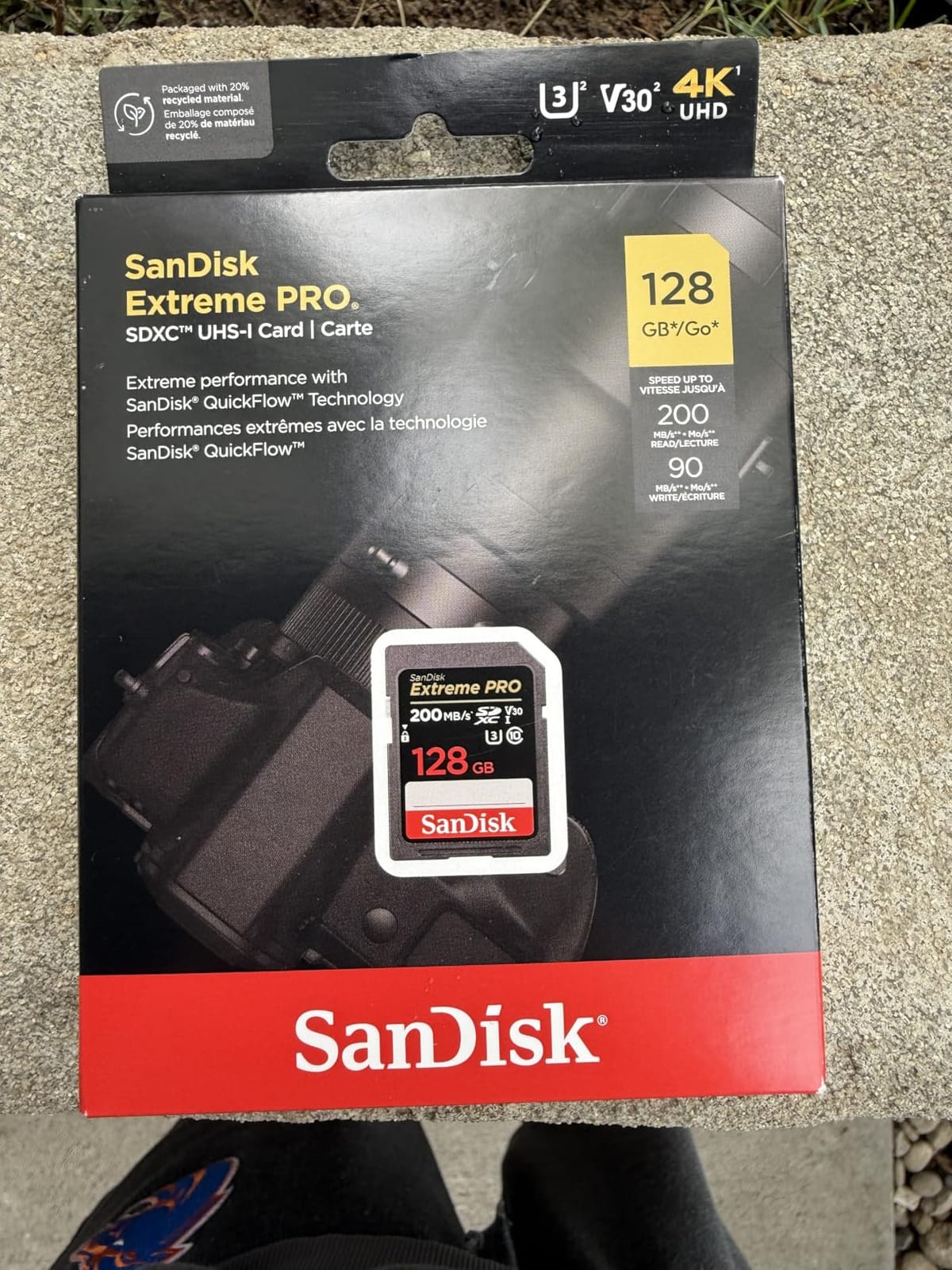 SanDisk 256GB Extreme PRO SD Memory Card, Up to 200MB/s Read Speeds, UHS-I | V30, U3, C10, 4K UHD, Up to 140MB/s Write Speeds, SanDisk QuickFlow Technology - SDSDXXD-256G-GN4IN customer photo 1