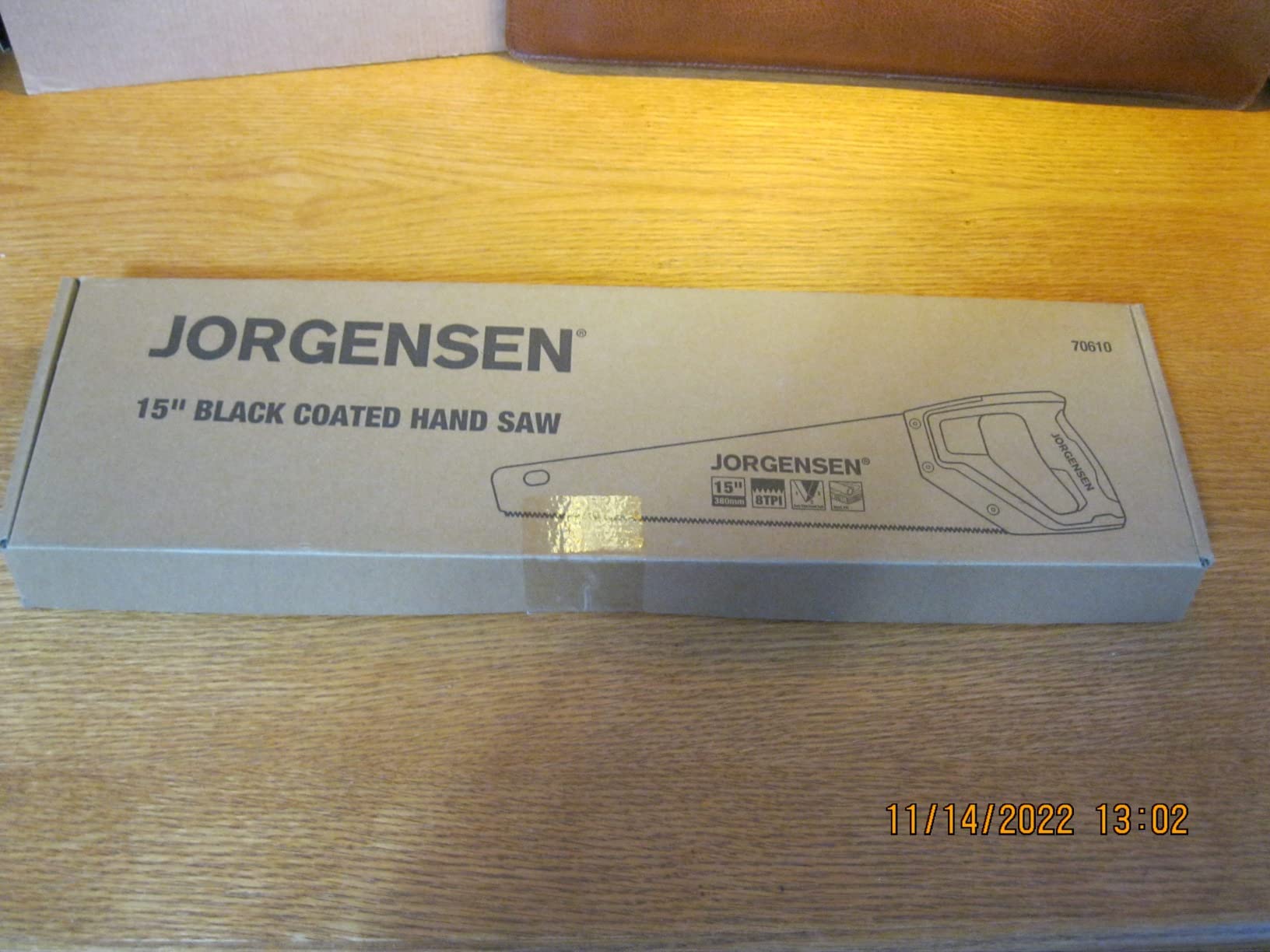 JORGENSEN 15-Inch Hand Saw, 8 TPI Coarse Blade for Wood Cutting | Black-Coated Blade with Ergonomic Non-Slip Aluminum Handle for Sawing, Trimming, Gardening, Pruning, and PVC Cutting customer photo 1