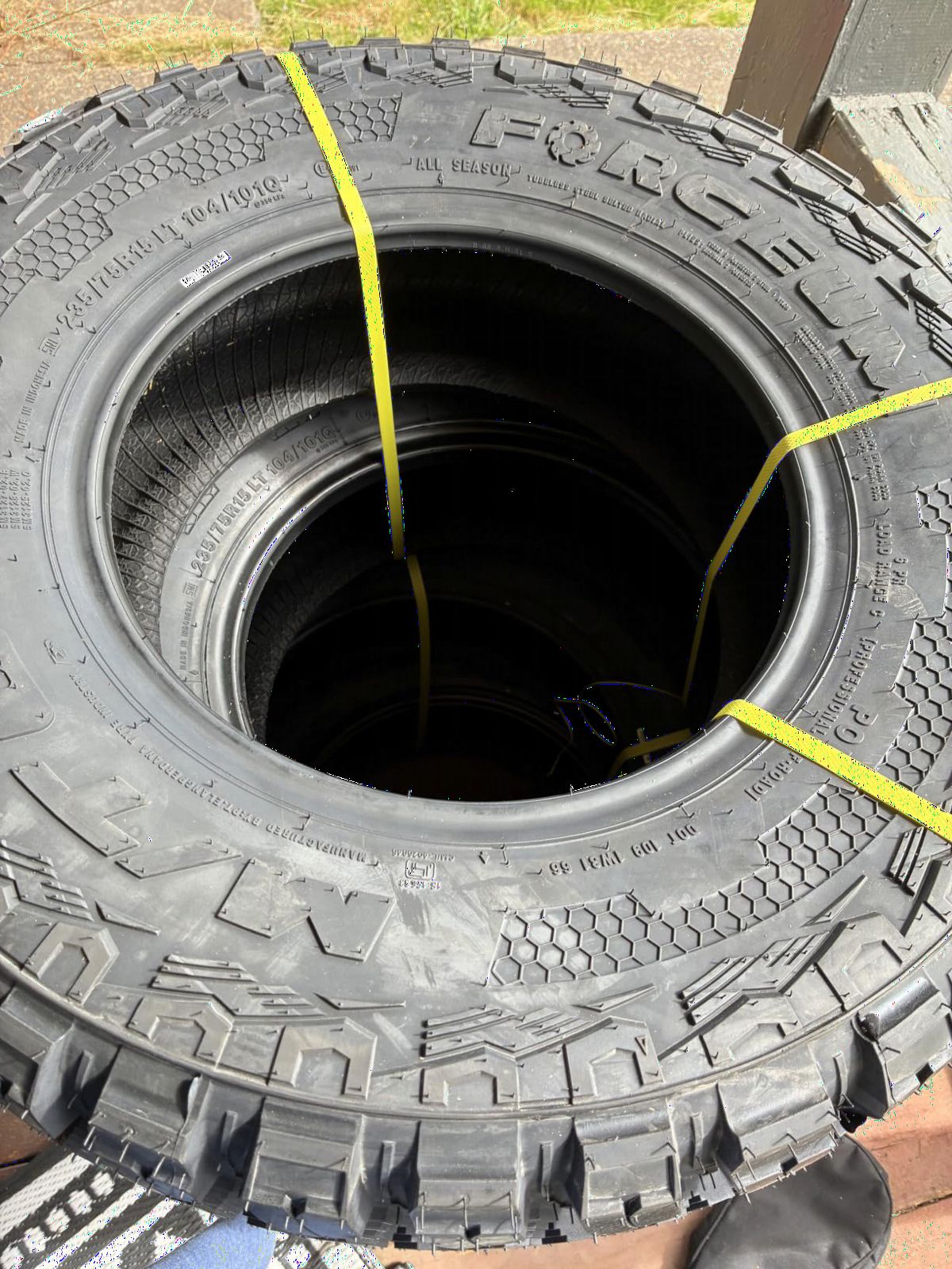 Set of 4 Forceum M/T 08 Plus Mud Off-Road LT235/75R15 Tires - 104/101Q Load Range C 6-Ply BSW customer photo 1