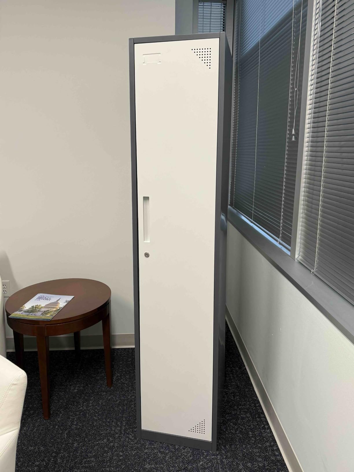 Metal Locker with 6 Doors, Tall Steel Storage Lockers for Employees - 71