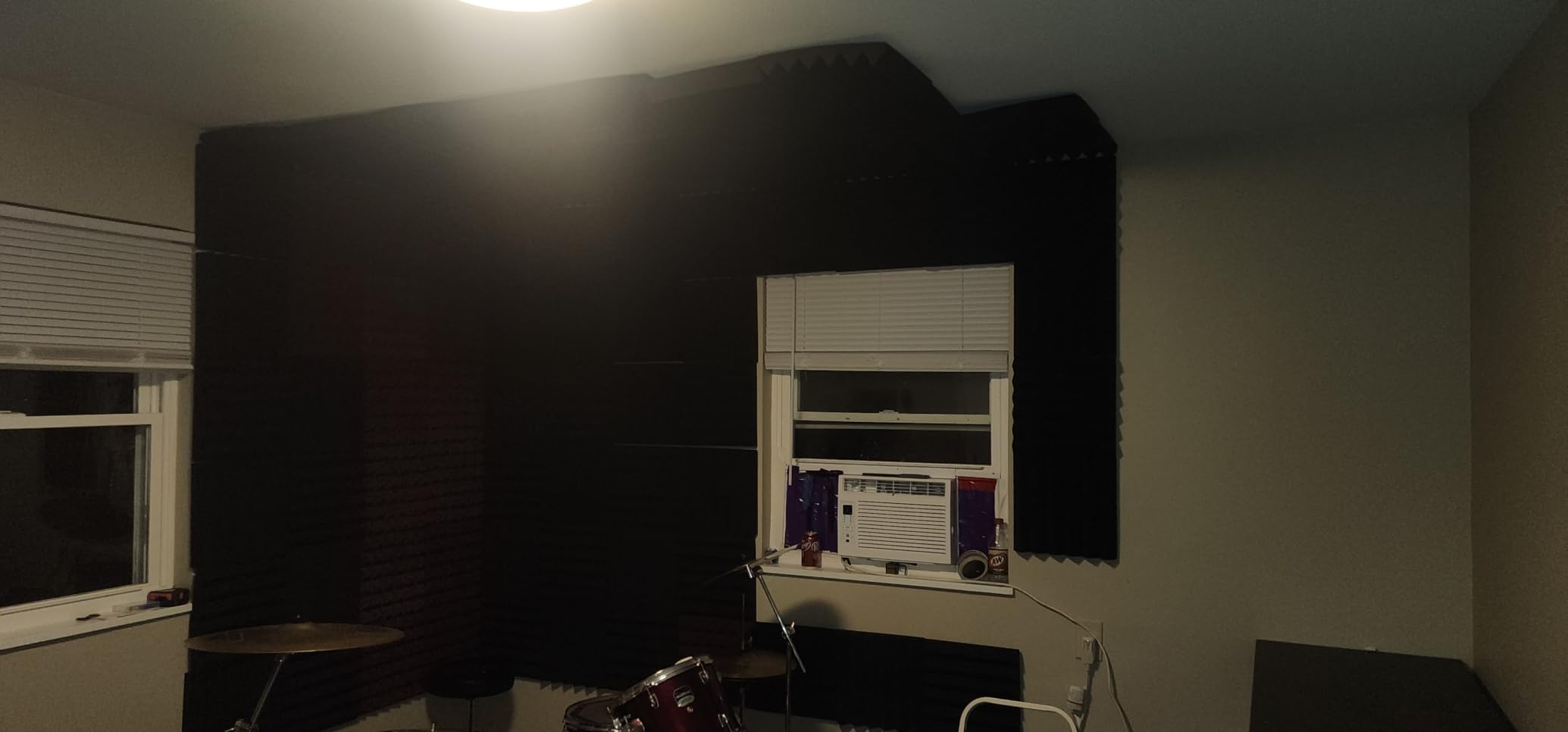 GUERRI Sound Proof Foam Panels - 12 x 12 x 2 Inches 36 Pack Wedges Acoustic Foam Panels Sound Proofing Padding for Walls and Ceiling High Density Foam Studio Foam (Black) customer photo 2