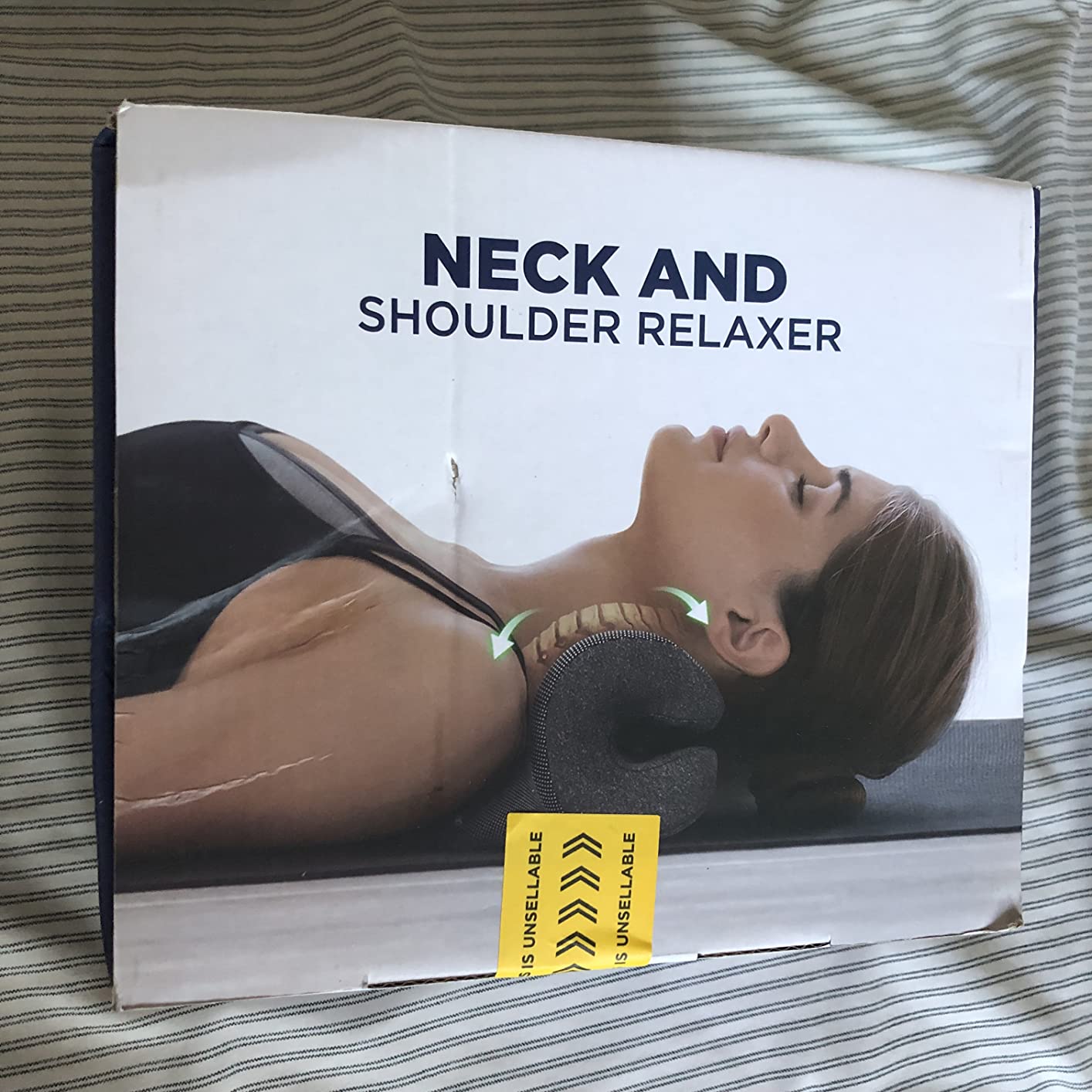 Osteo Neck Stretcher with Magnetic Therapy Cover, 2 Modes (Gentle/Strong) Pain Relief Cervical Traction Device, No Smell Neck and Shoulder Relaxer, Chiropractic Pillow for TMJ Headache Spine Alignment customer photo 1