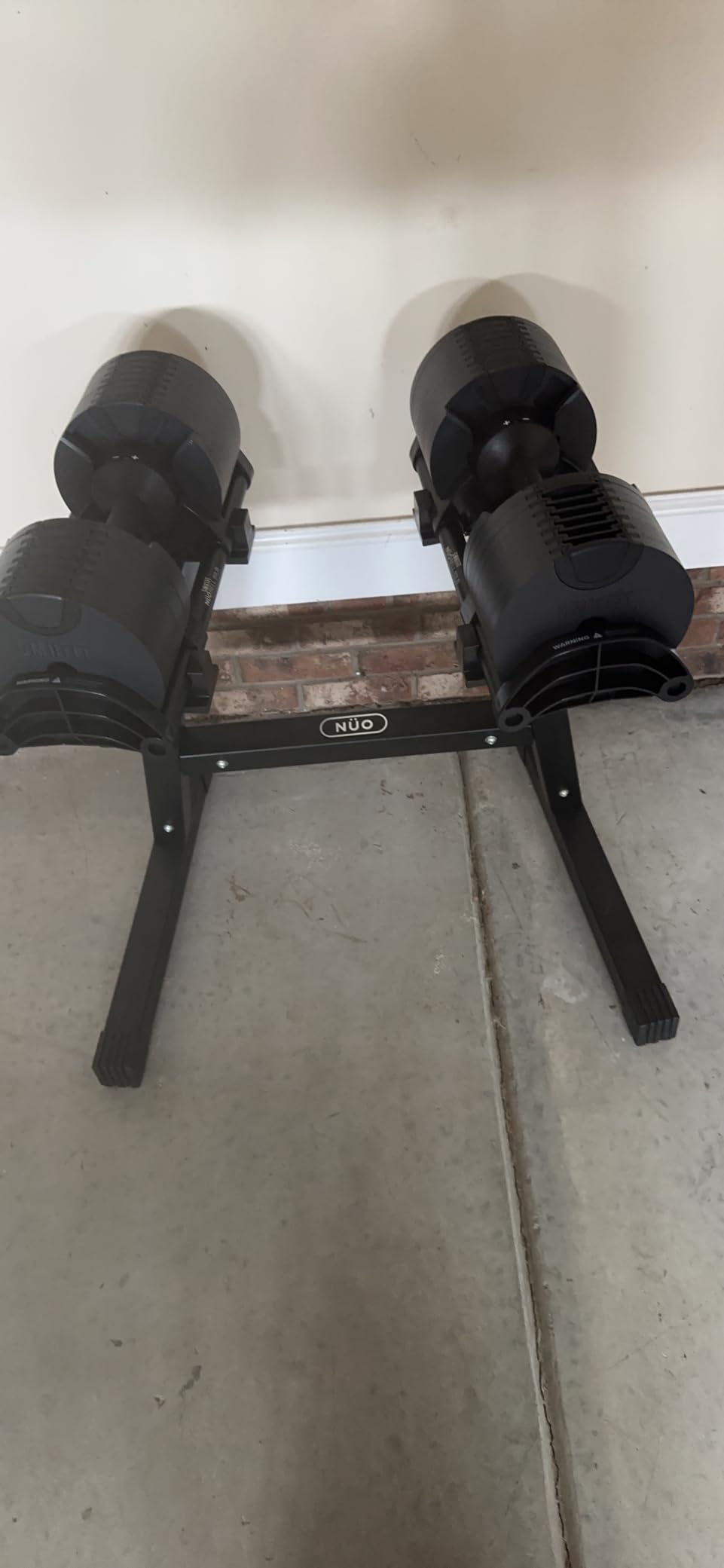 Finer Form x NUOBELL Adjustable Dumbbell Rack & Stand | For NUOBELL 550 and 580 Sets, Ergonomic 24-Inch Height, Powder-Coated Steel, Safe & Convenient, Weights Not Included customer photo 1