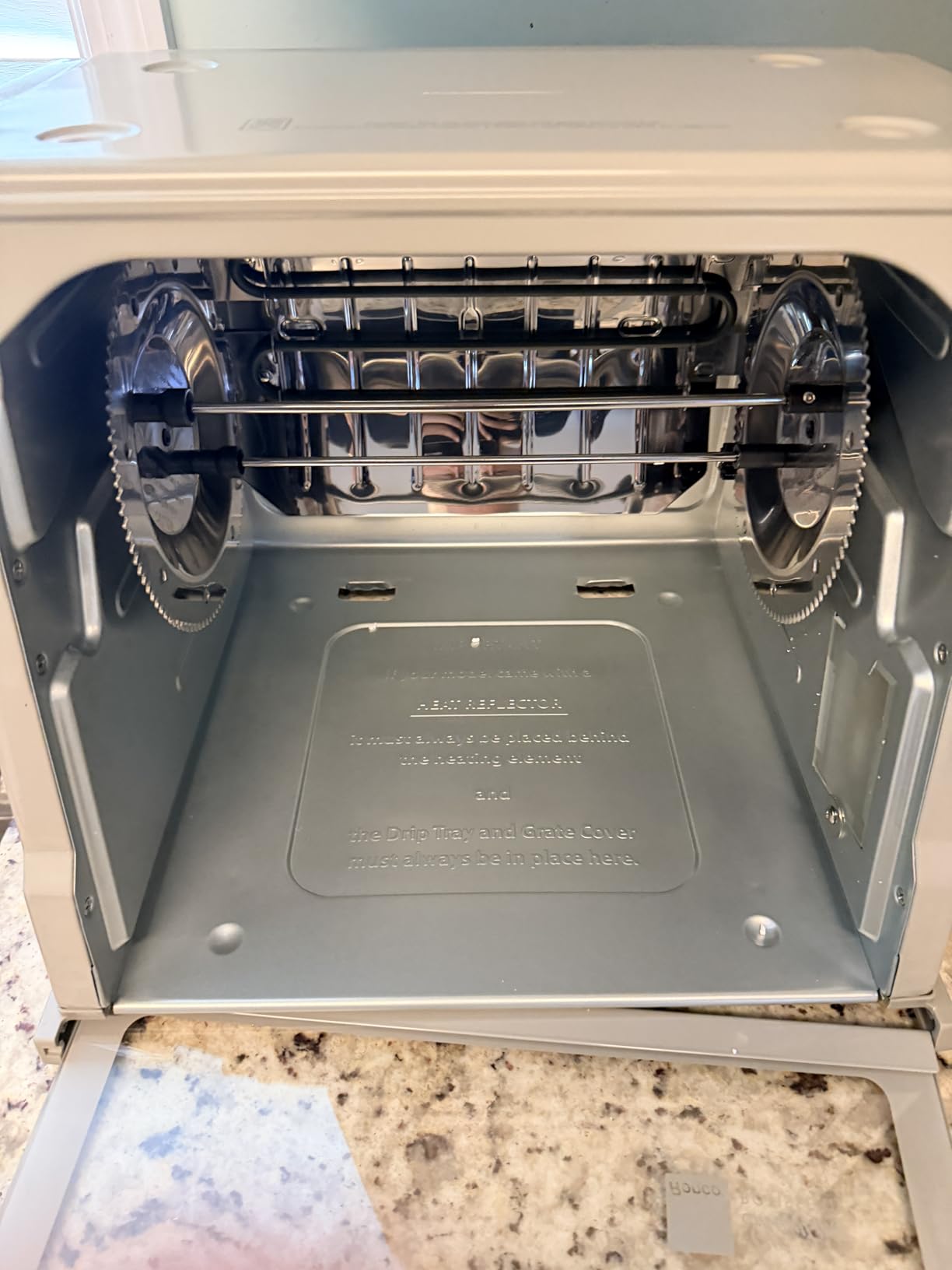 Ronco 5000 Platinum Digital Countertop Rotisserie Oven, 12-lb Capacity | Rotisserie chicken cooks perfectly, 3 functions - rotisserie, sear, no-heat rotation; basket included; auto shutoff customer photo 2