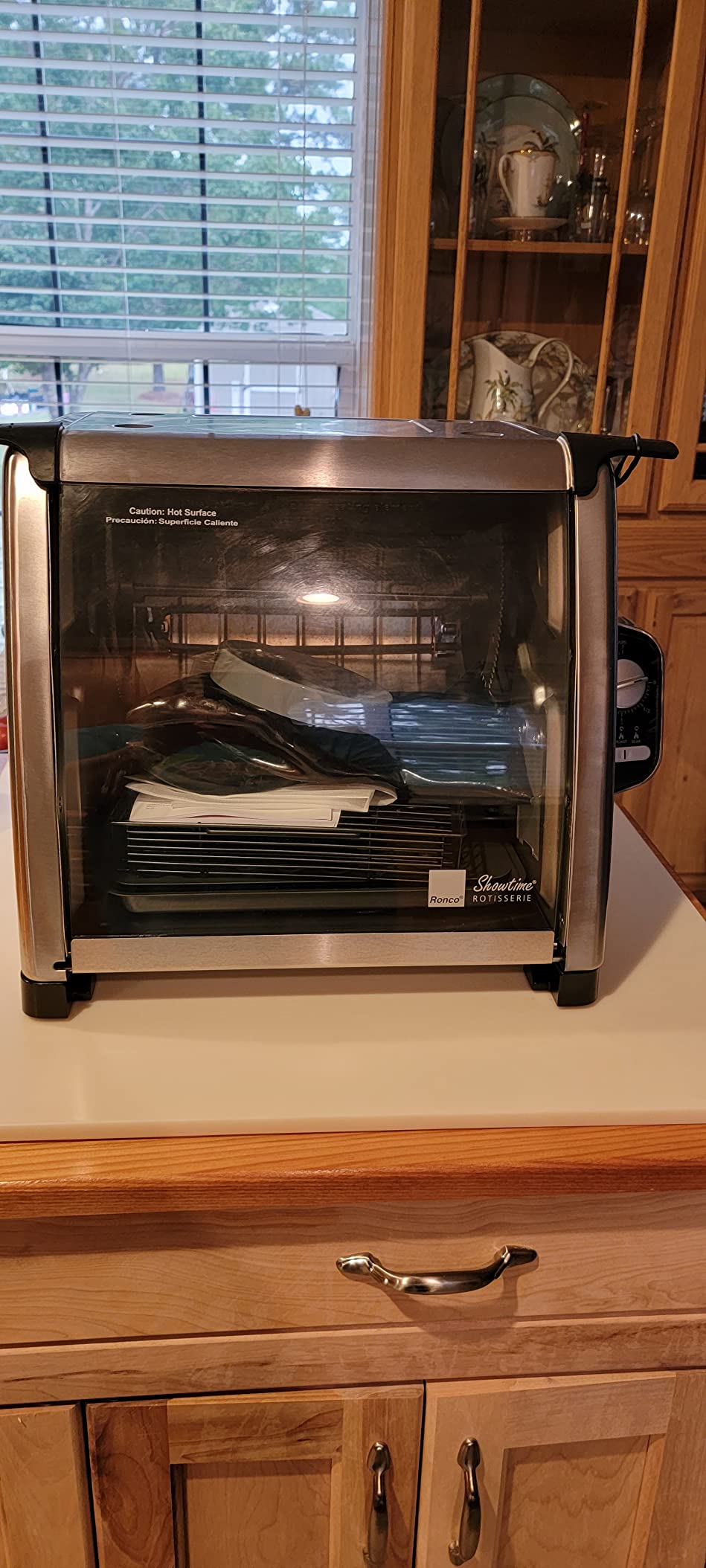 Ronco 5500 Series Countertop Rotisserie Oven, 12-lb Capacity, Stainless | Rotisserie chicken cooks perfectly, 3 functions - rotisserie, sear, no-heat rotation; basket included; auto shutoff customer photo 2